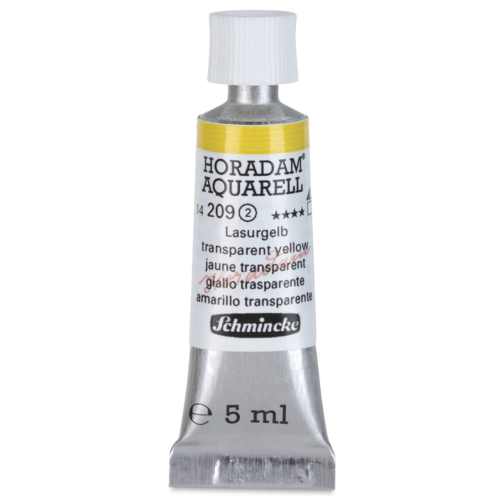 Schmincke Horadam Aquarell Artist Watercolor - Transparent Yellow, 5 ml tube
