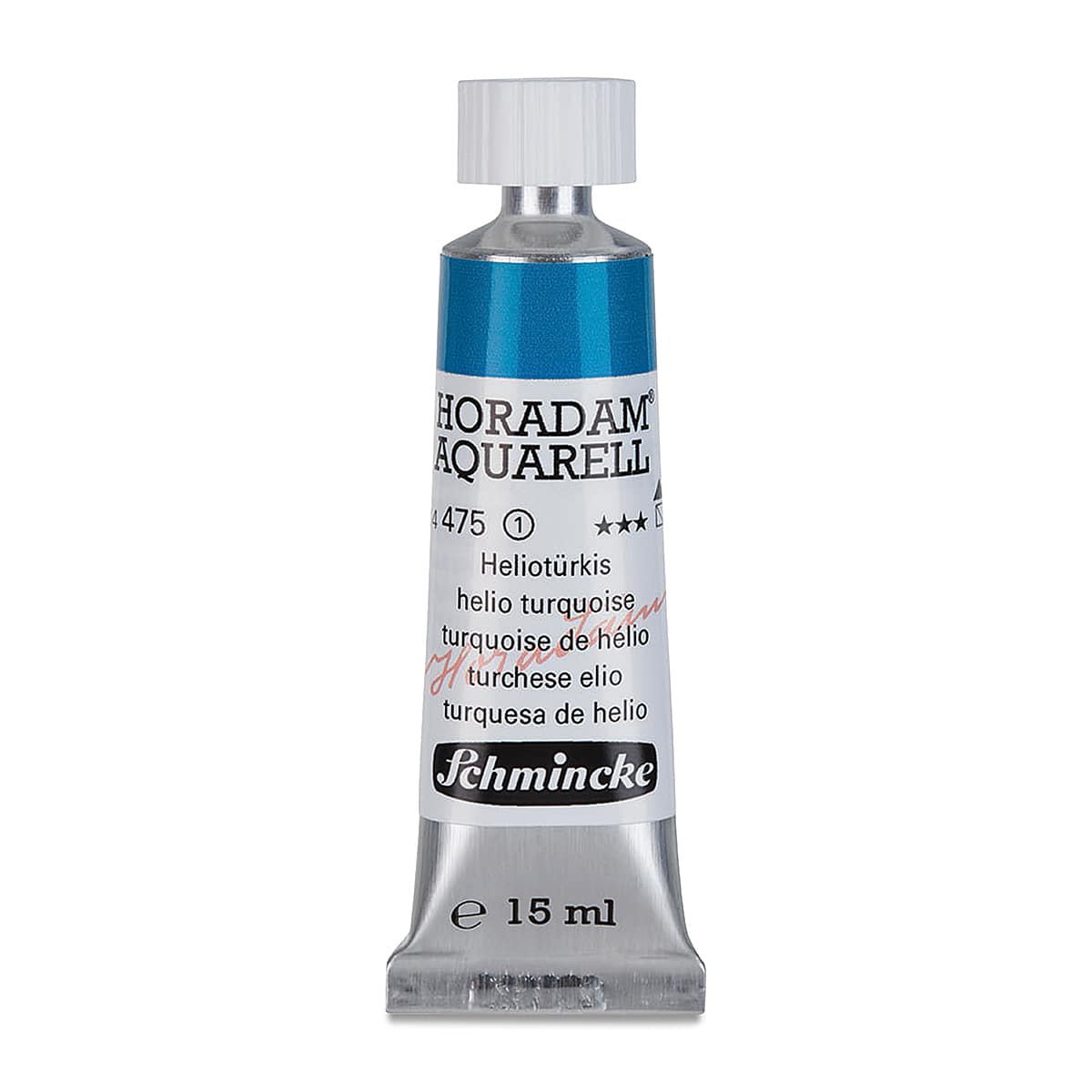 Schmincke Horadam Aquarell Artist Watercolor - Helio Turquoise, 15 ml tube