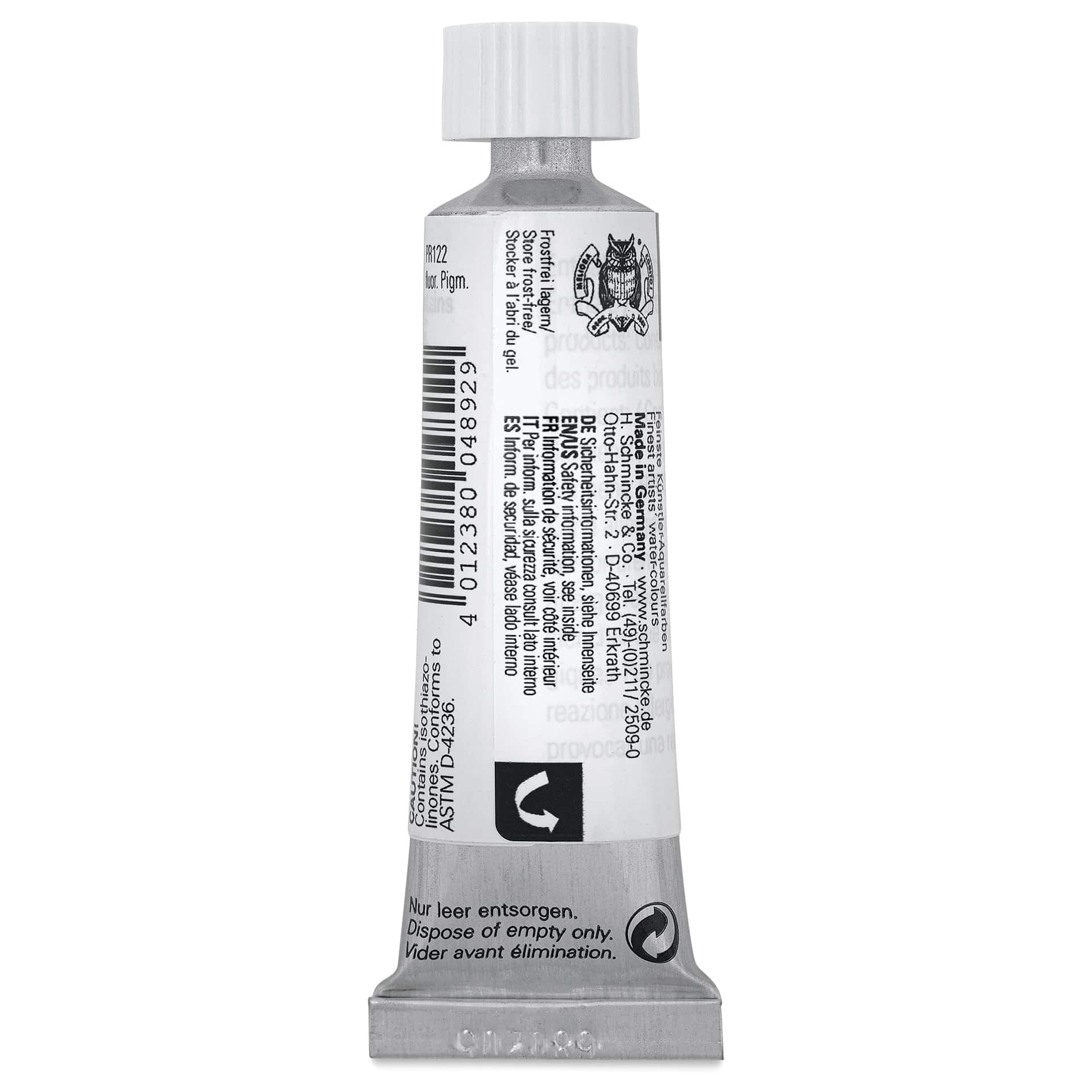 Schmincke Horadam Aquarell Artist Watercolor - Brilliant Purple, 15 ml tube back