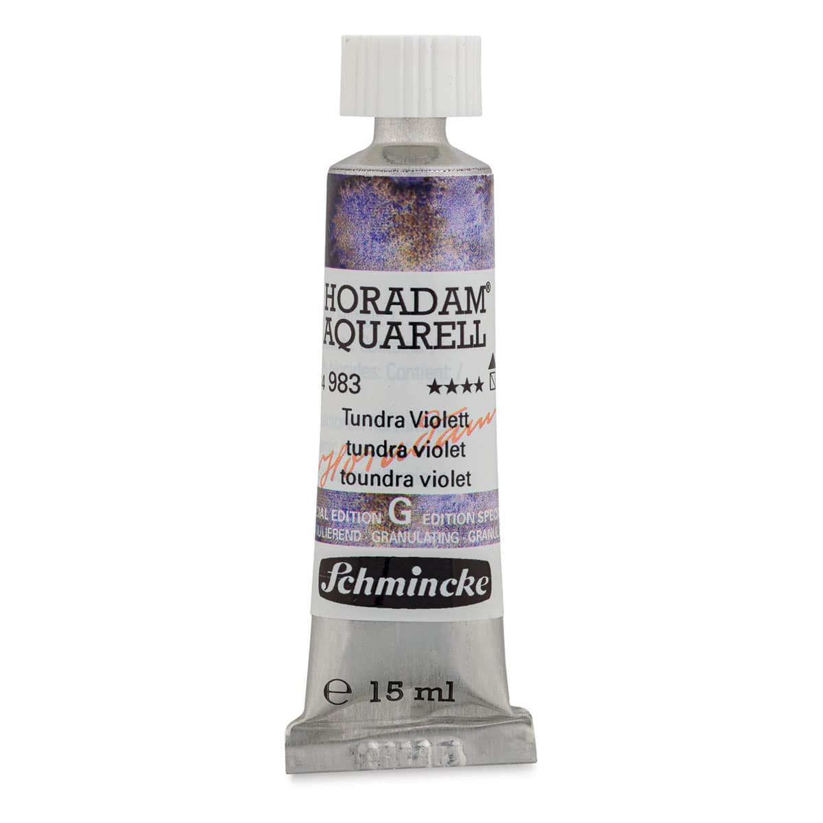Schmincke Horadam Aquarell Artist Watercolor - Tundra Violet, 15 ml tube (Front of tube)
