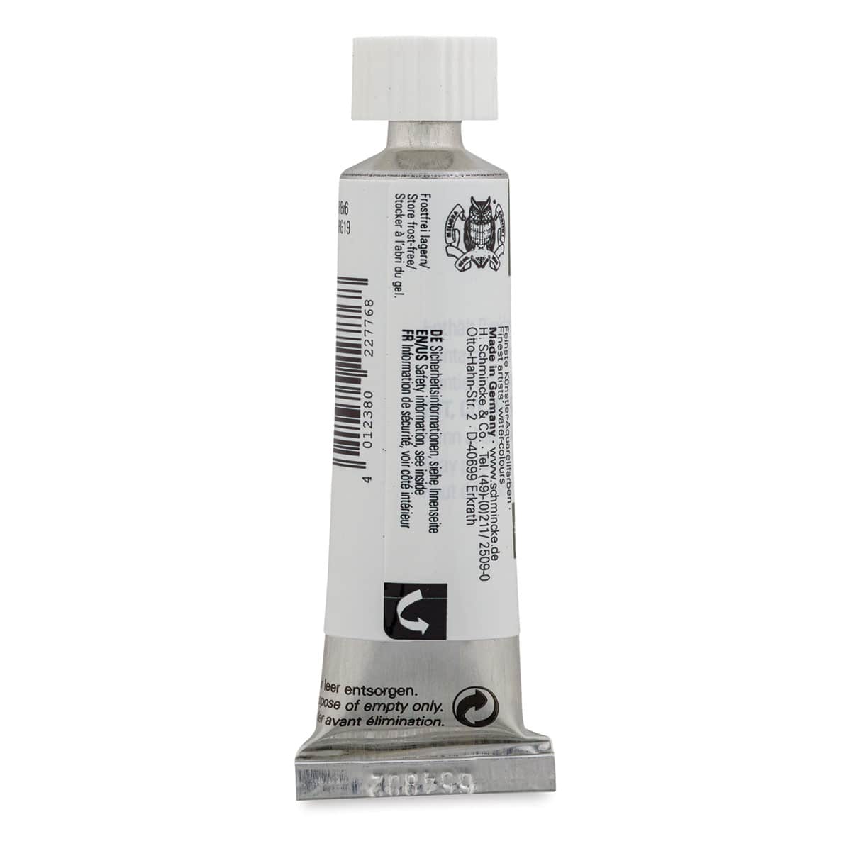 Schmincke Horadam Aquarell Artist Watercolor - Tundra Green, 15 ml tube (Back of tube)