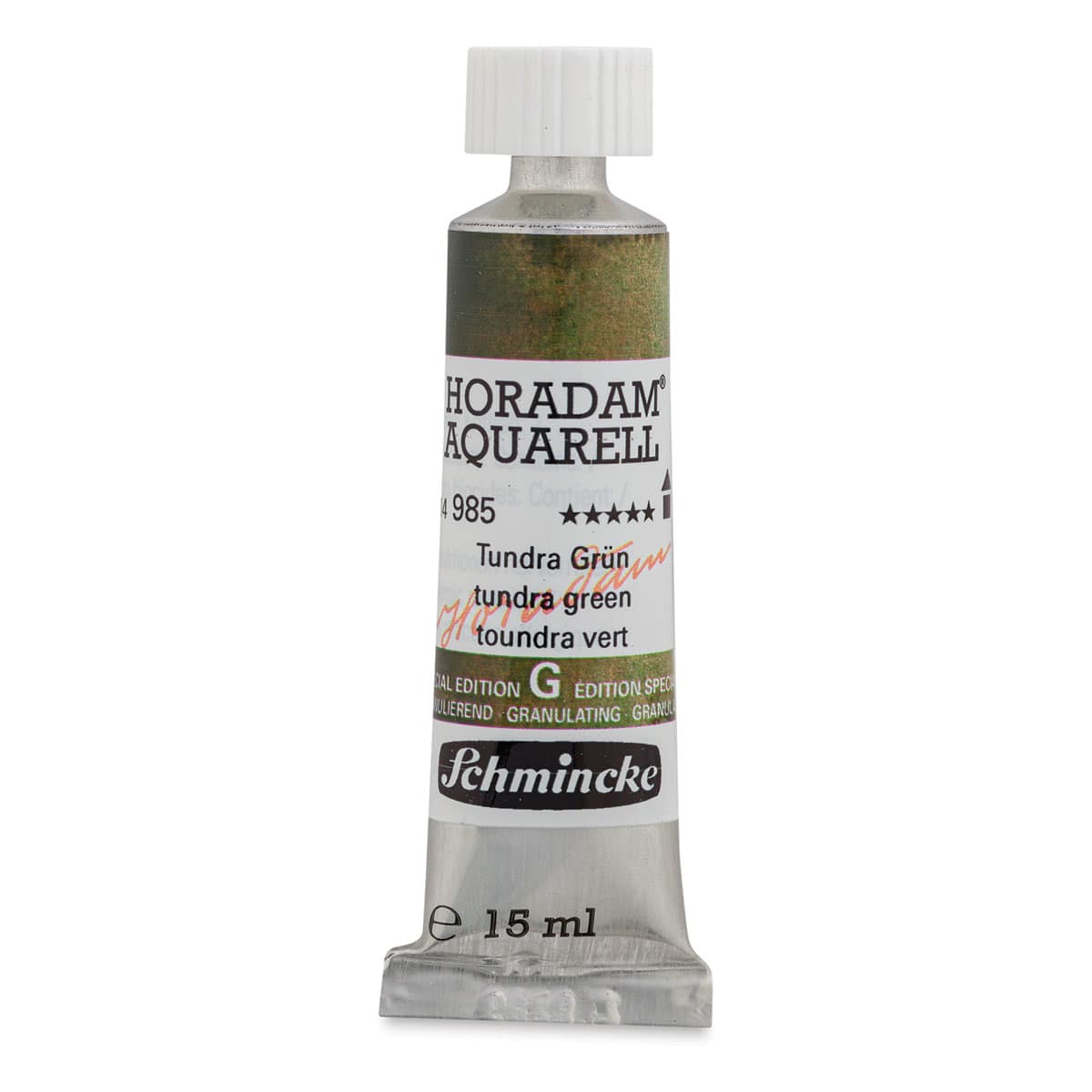 Schmincke Horadam Aquarell Artist Watercolor - Tundra Green, 15 ml tube (Front of tube)