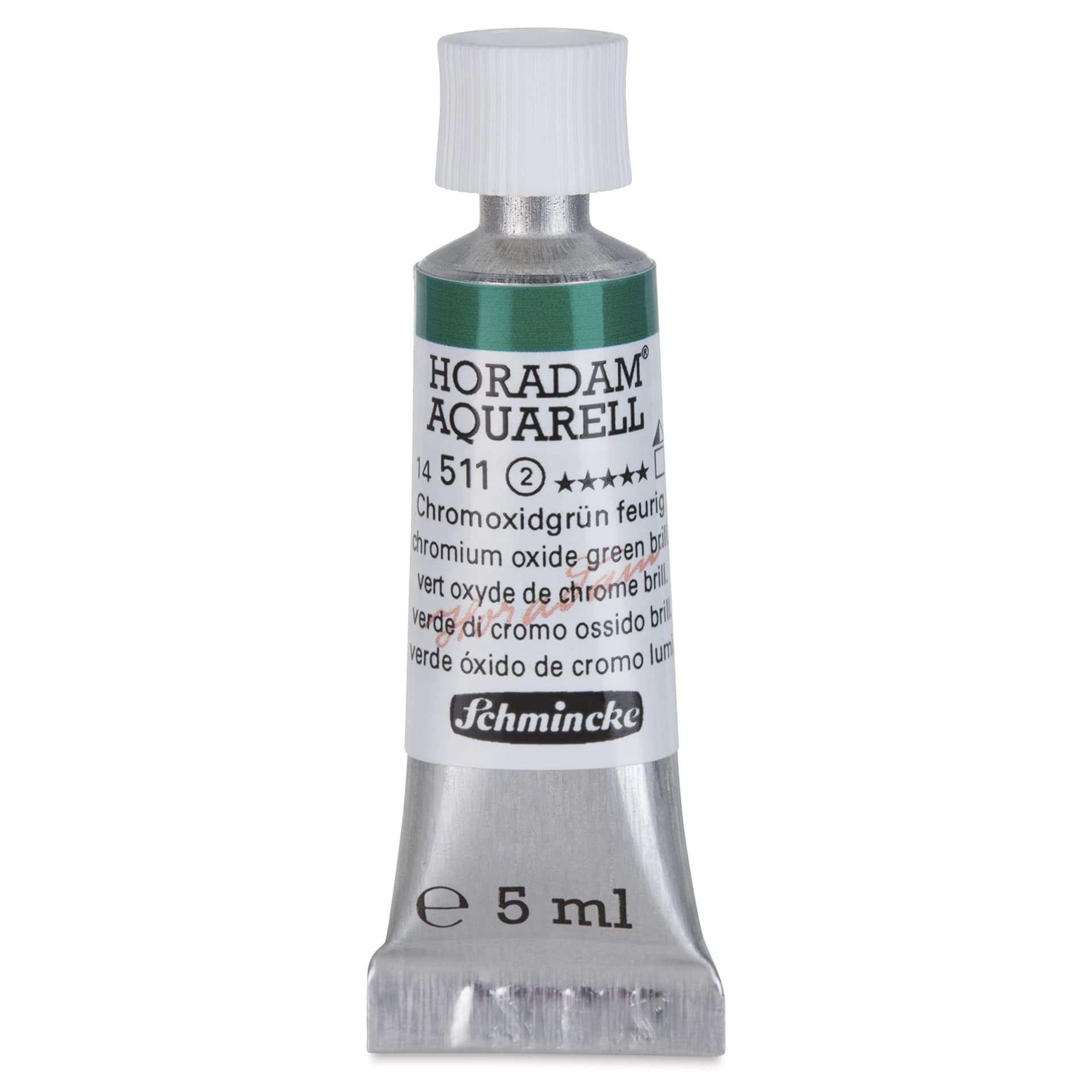 Schmincke Horadam Aquarell Artist Watercolor - Chromium Oxide Green Brilliant, 5 ml tube