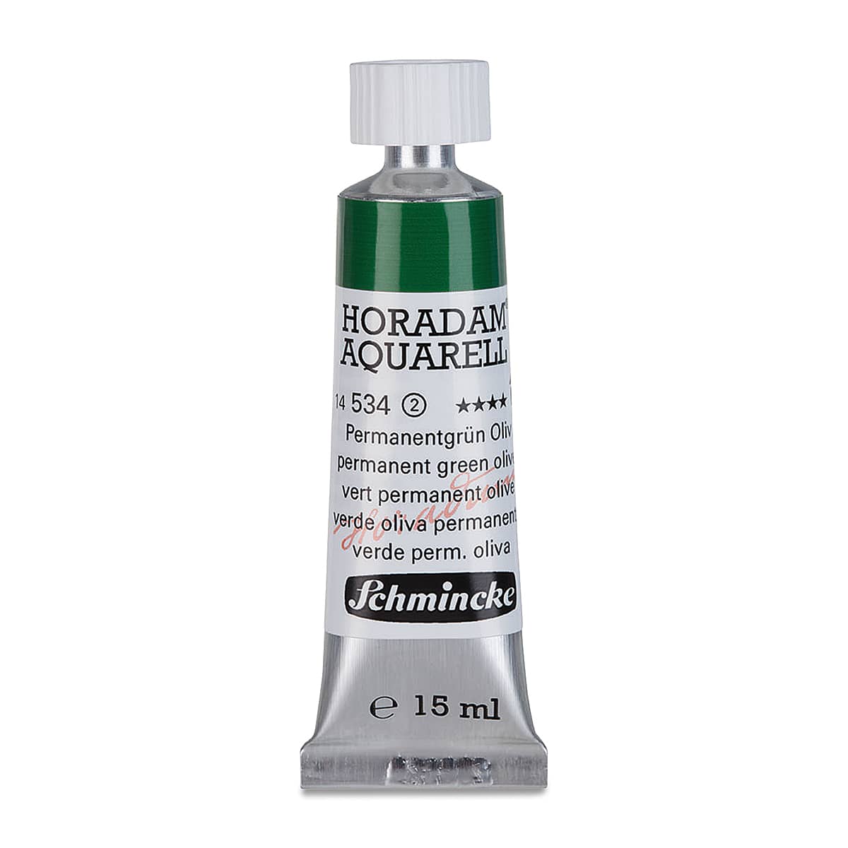 Schmincke Horadam Aquarell Watercolor - Permanent Green Olive, 15 ml tube