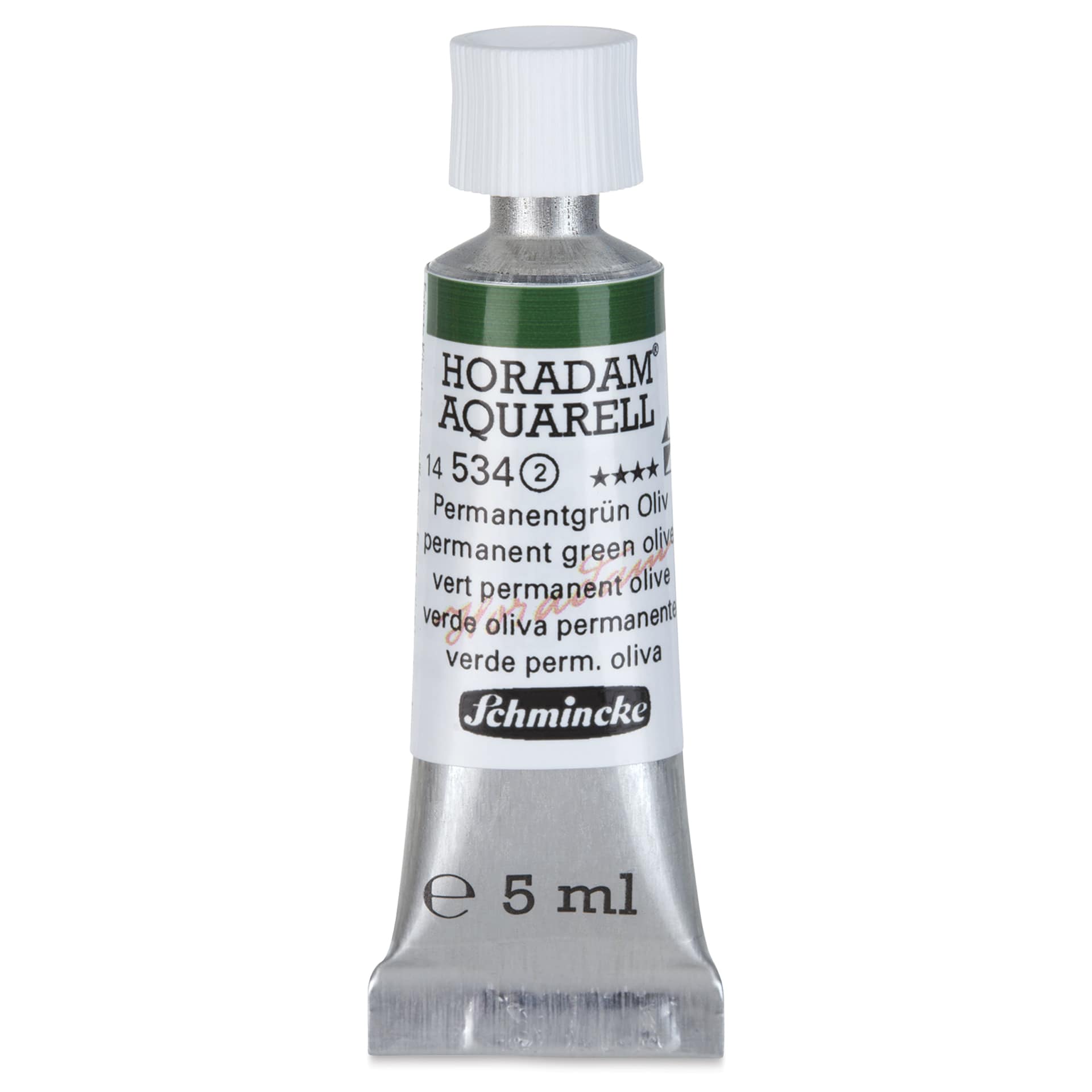 Schmincke Horadam Aquarell Artist Watercolor - Permanent Green Olive, 5 ml tube