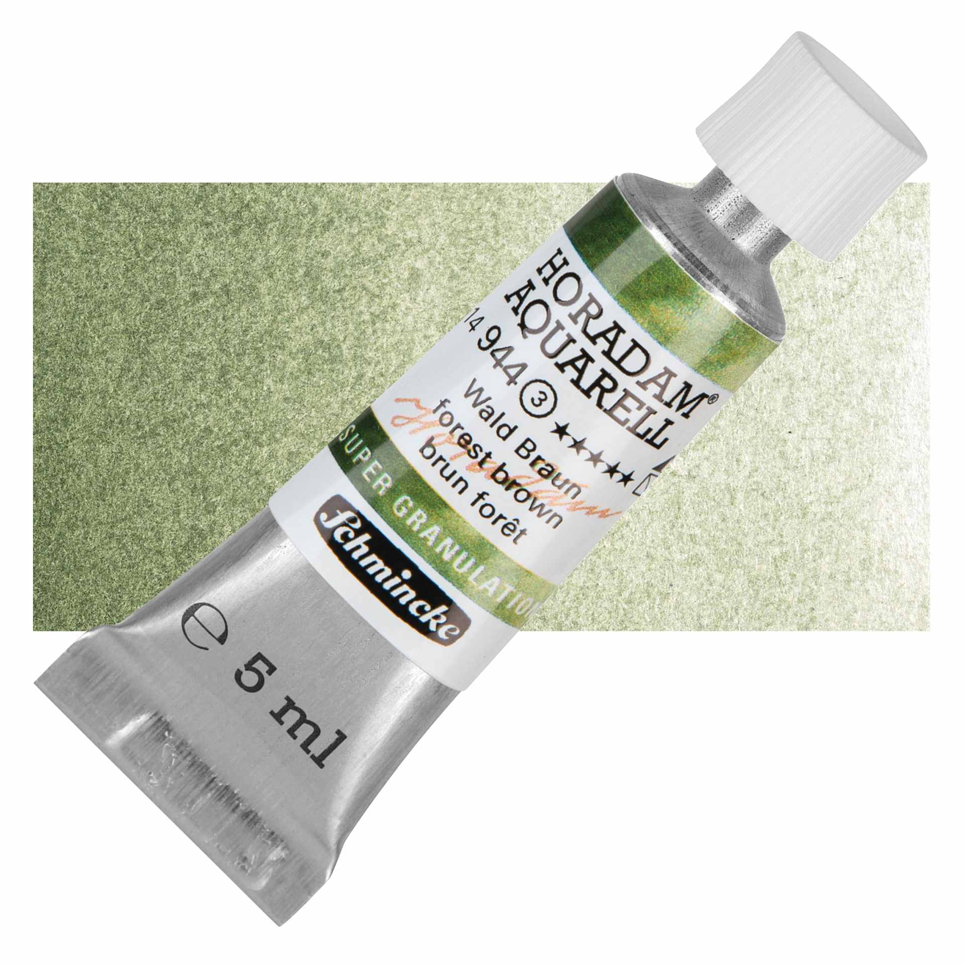 Schmincke Horadam Aquarell Watercolor - Forest Brown - Bottle and Swatch