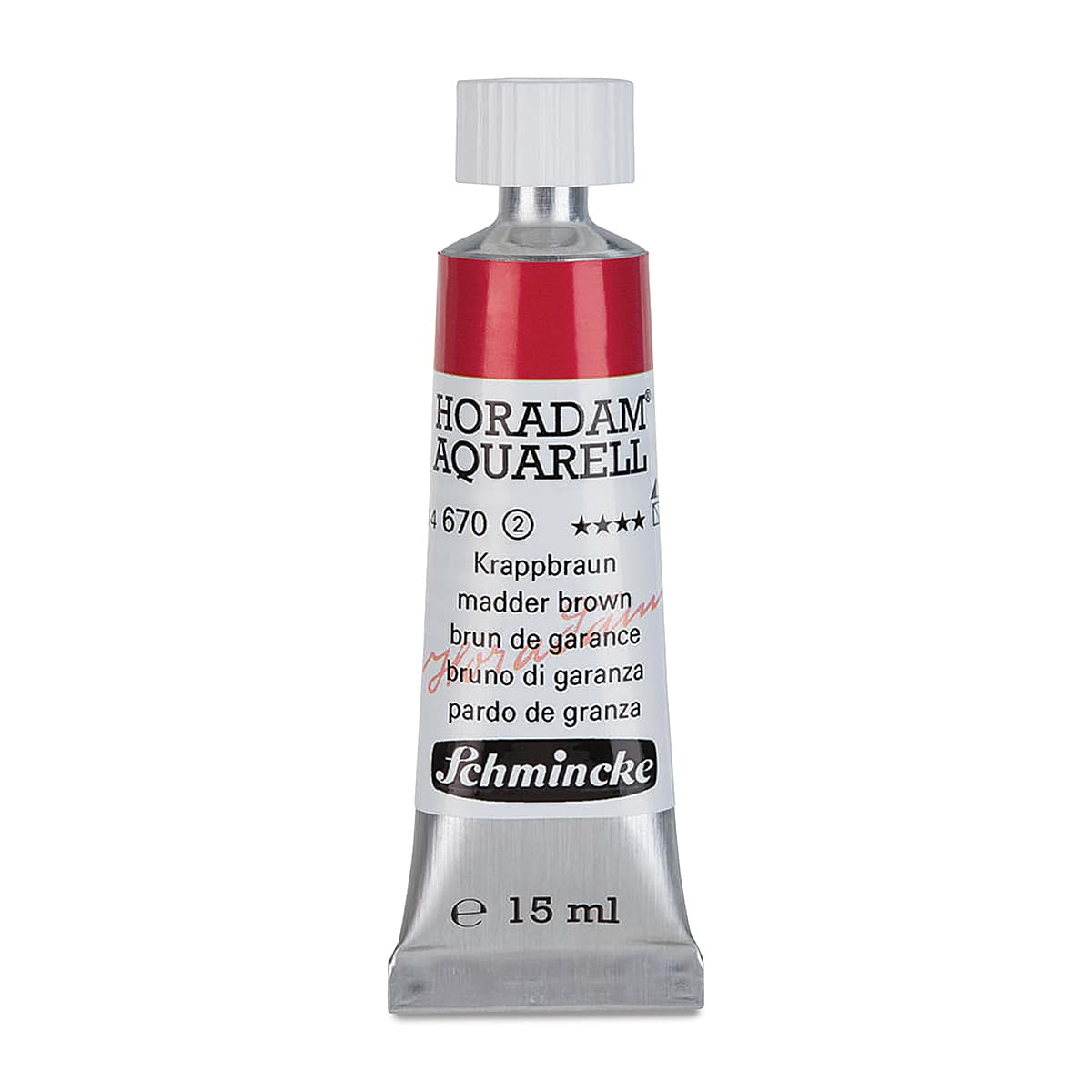 Schmincke Horadam Aquarell Artist Watercolor - Madder Brown, 15 ml tube