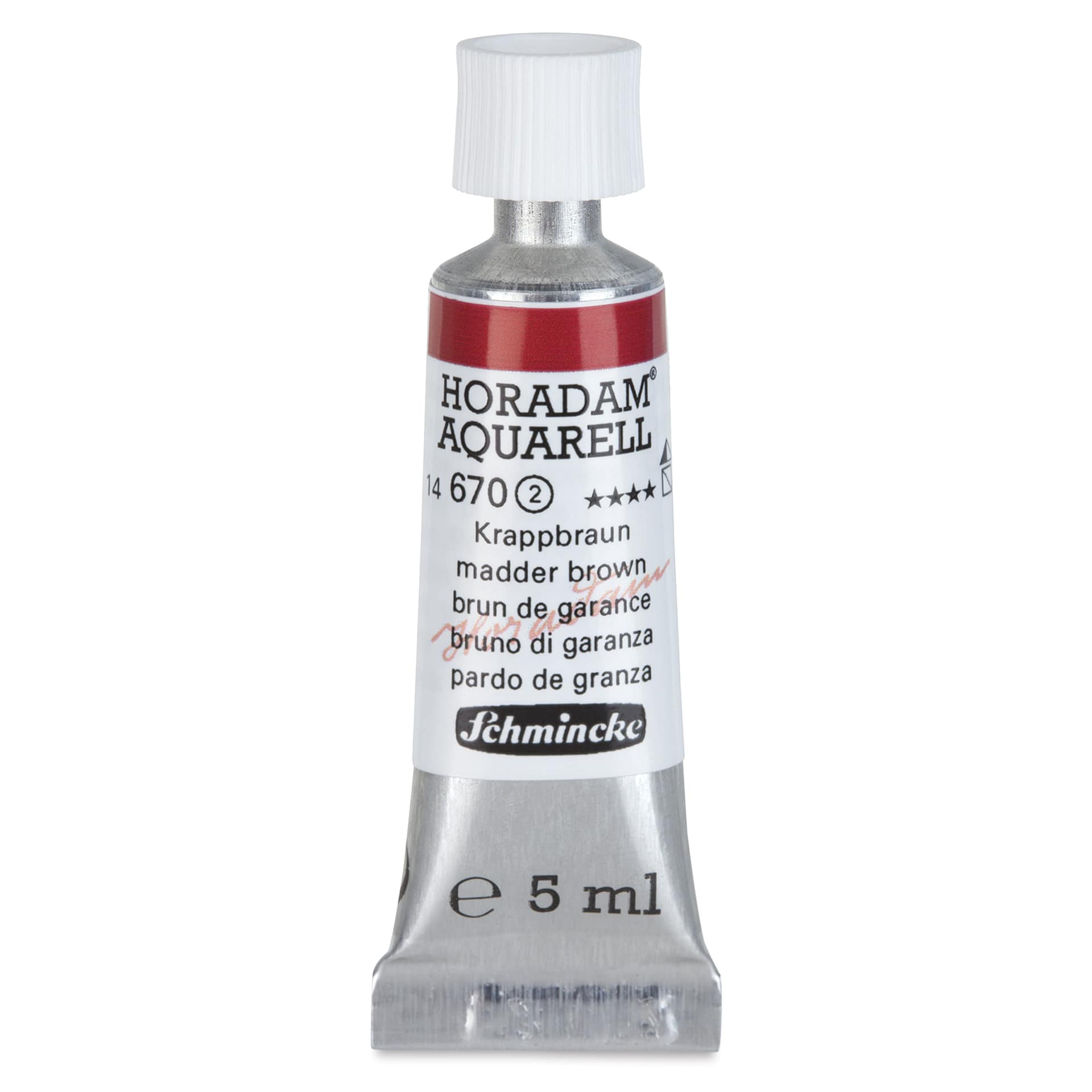 Schmincke Horadam Aquarell Artist Watercolor - Madder Brown, 5 ml tube