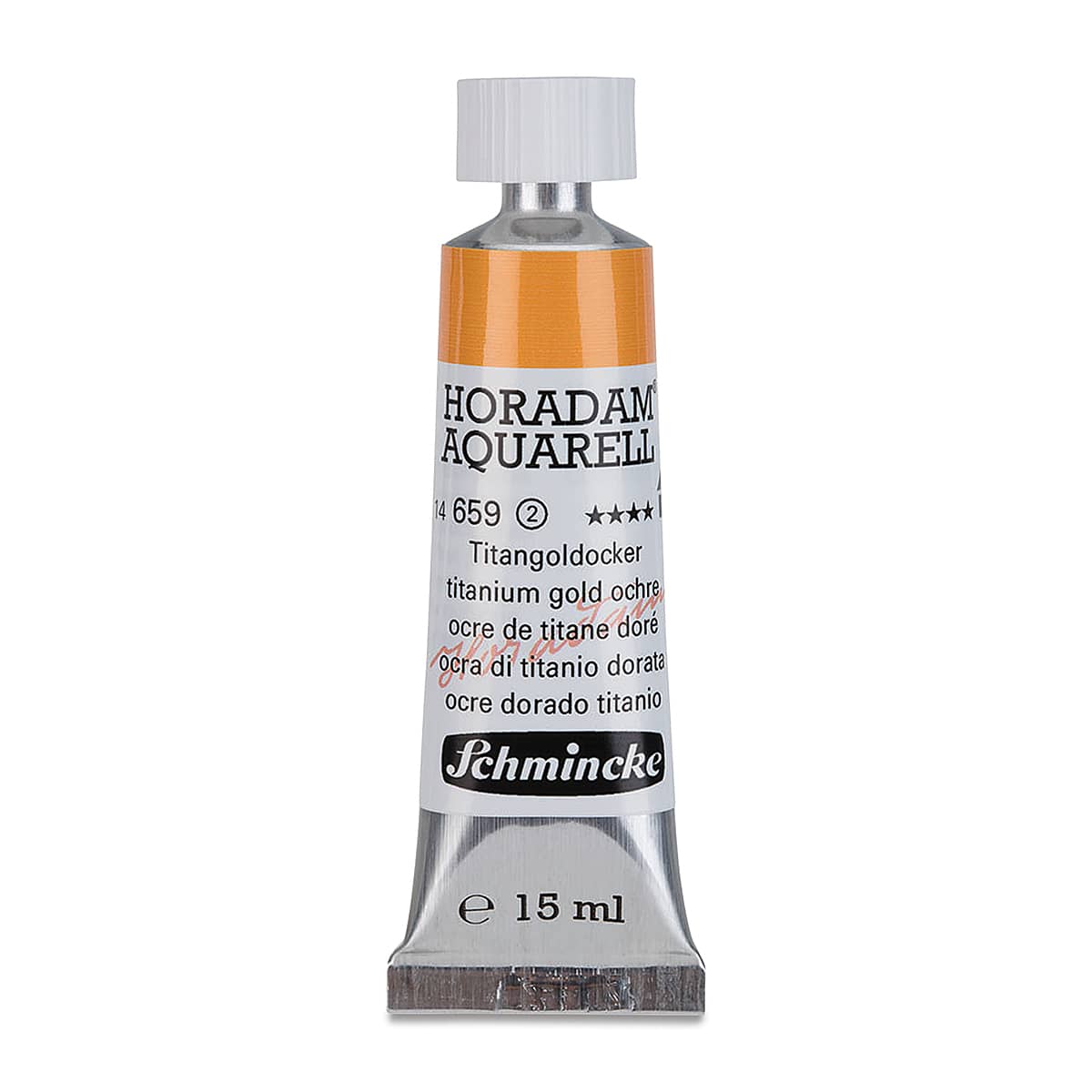 Schmincke Horadam Aquarell Watercolor - Titanium Gold Ochre, 15 ml tube