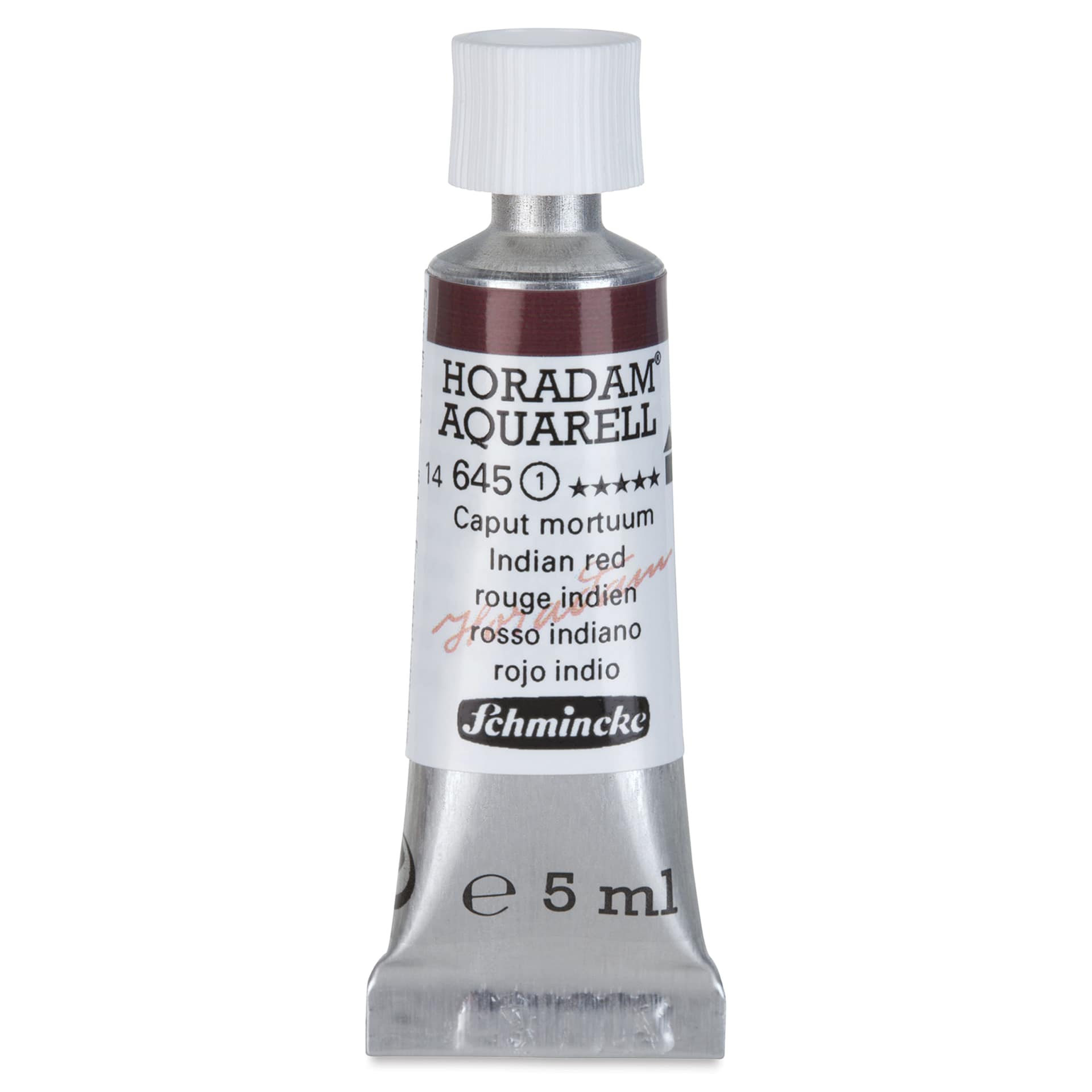 Schmincke Horadam Aquarell Artist Watercolor - Indian Red, 5 ml tube