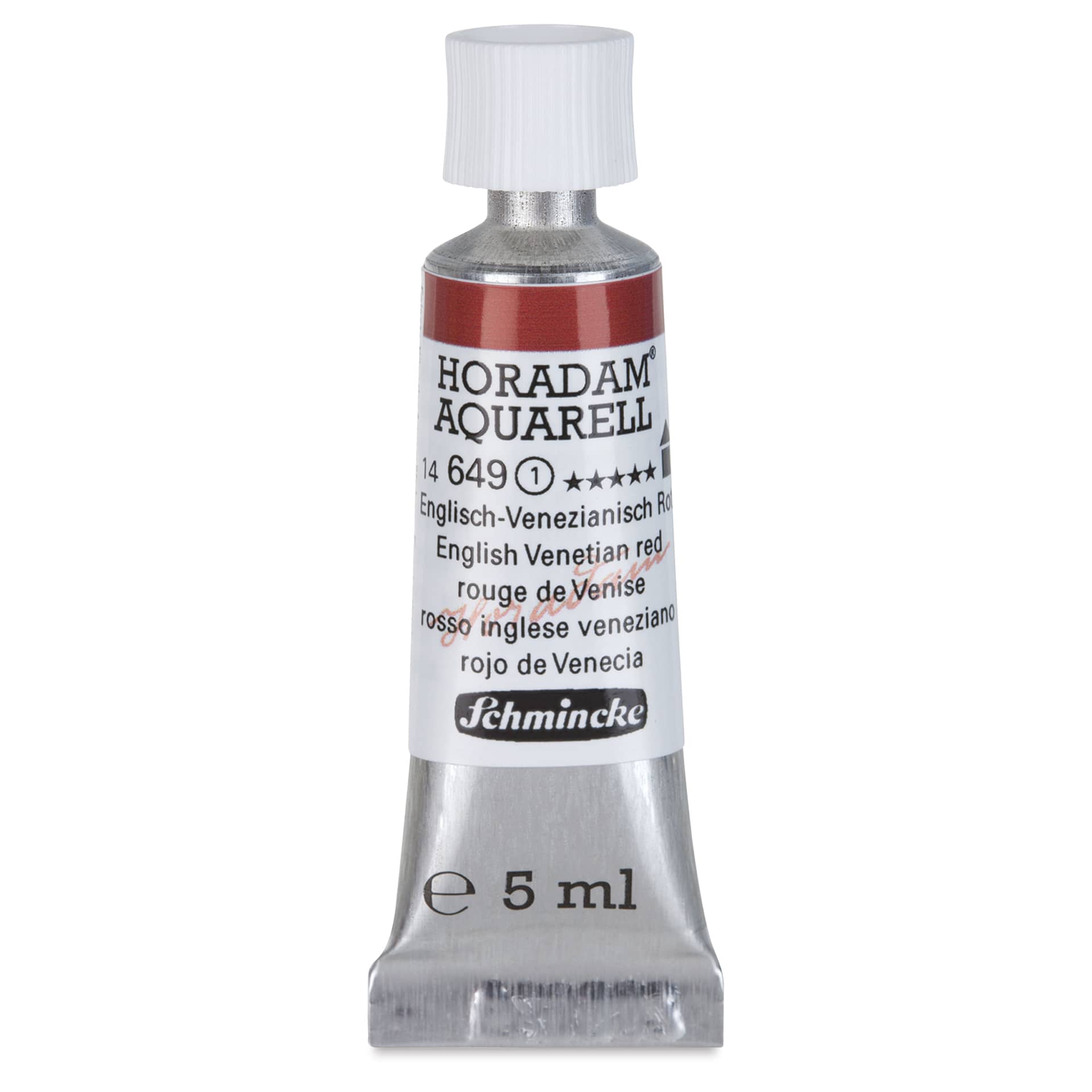 Schmincke Horadam Aquarell Artist Watercolor - English Venetian Red, 5 ml tube