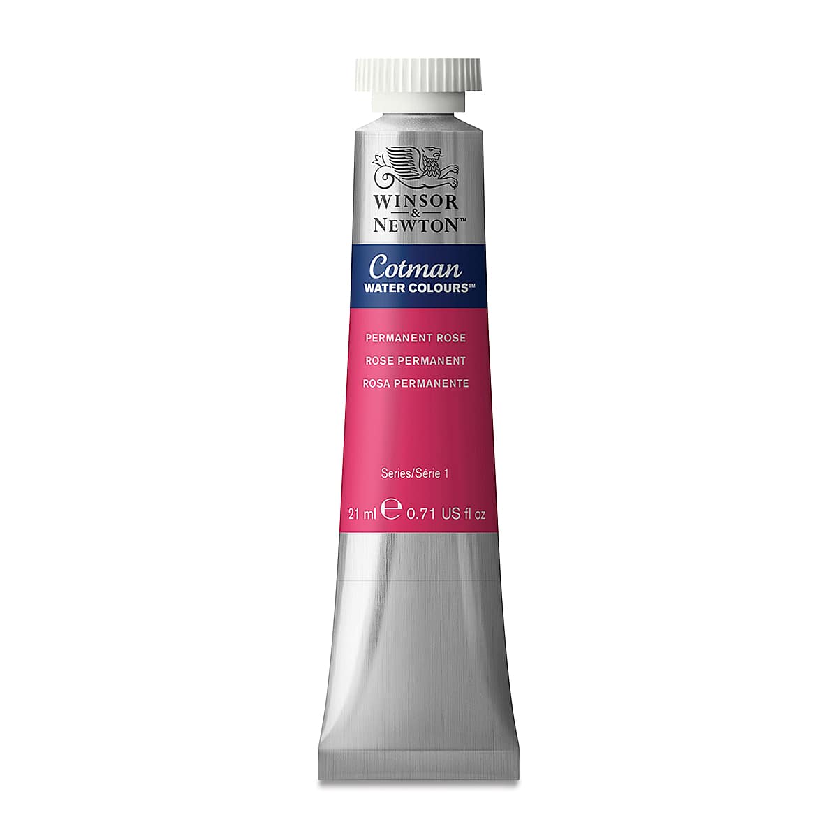 Winsor & Newton Cotman Watercolor - Permanent Rose, 21 ml tube