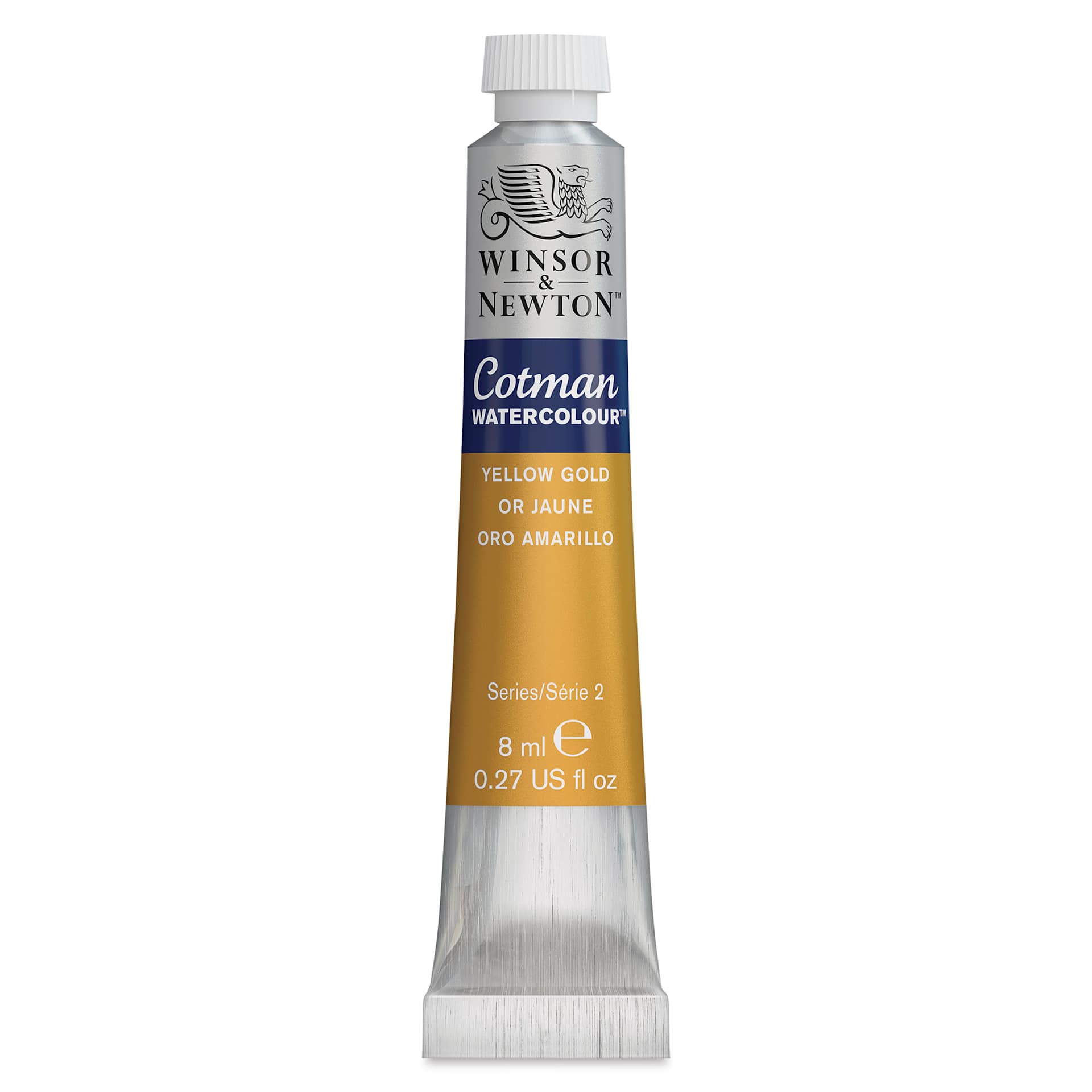 Winsor & Newton Cotman Watercolors - Yellow Gold, 8 ml, Tube