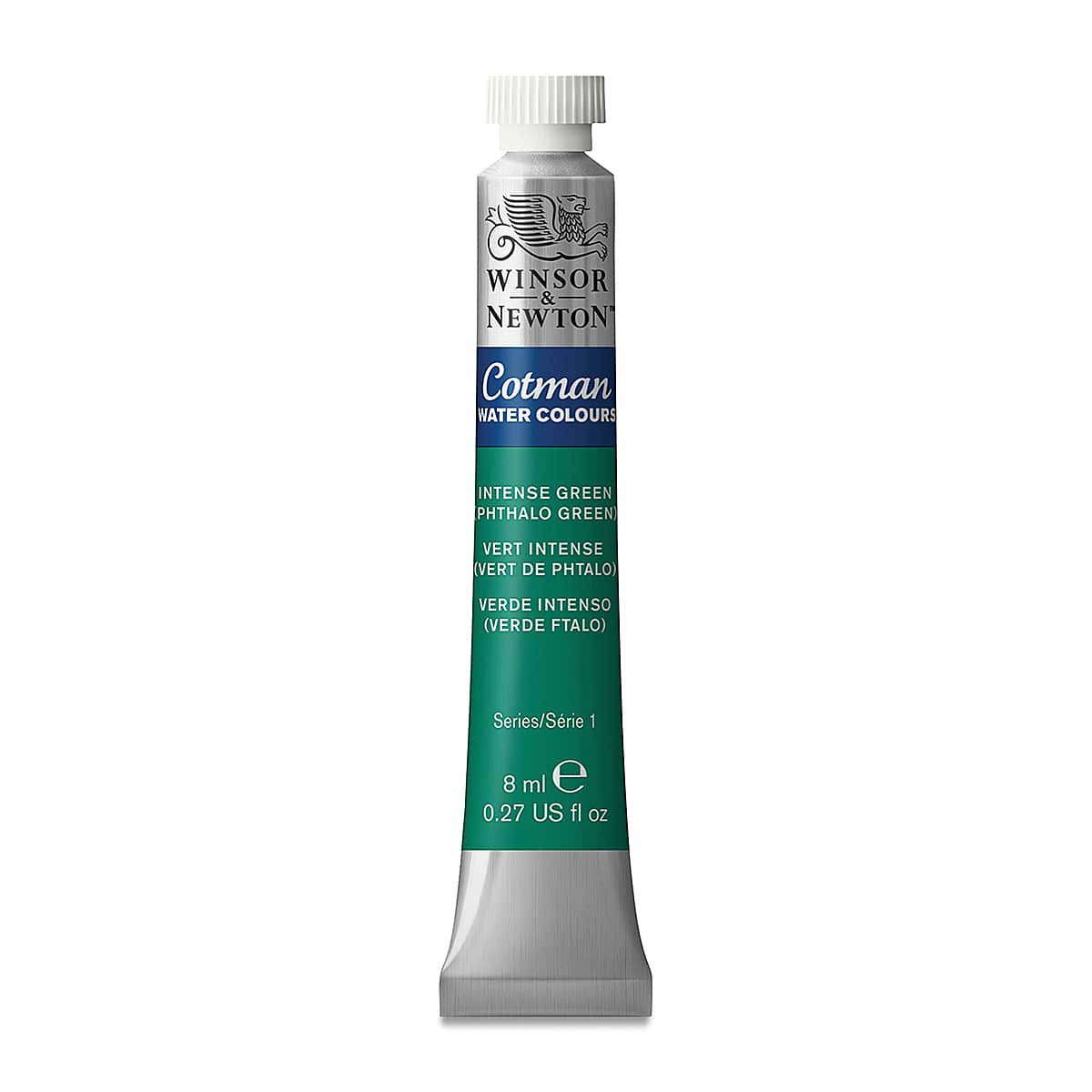 Winsor & Newton Cotman Watercolor - Intense Phthalo Green, 8 ml tube