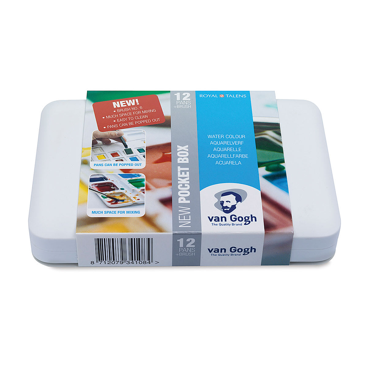 Van Gogh Watercolors- Set of 12 Pans, Front cover Van Gogh Watercolors- Set of 12 Pans, Front cover