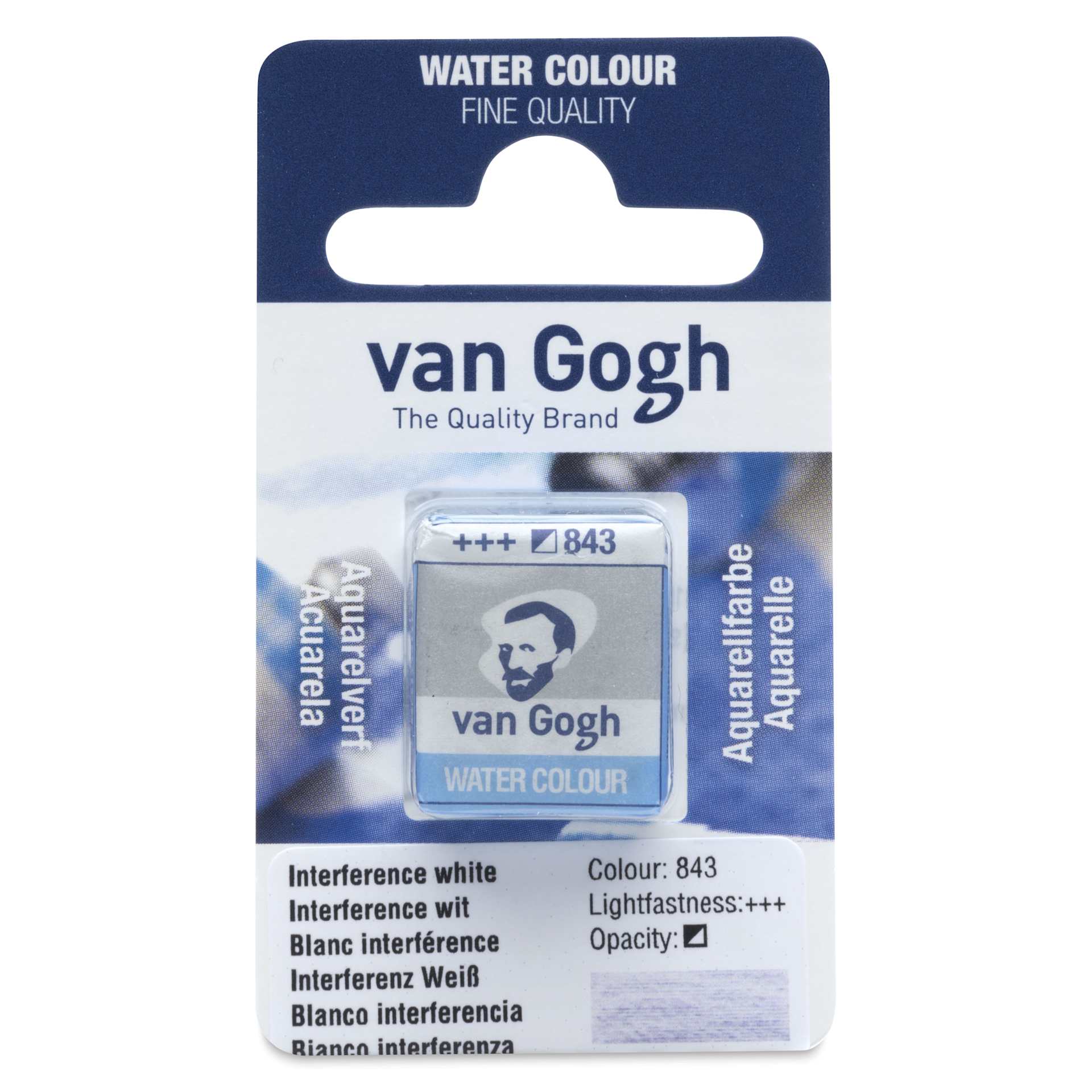 Van Gogh Watercolor Half Pan - Interference White