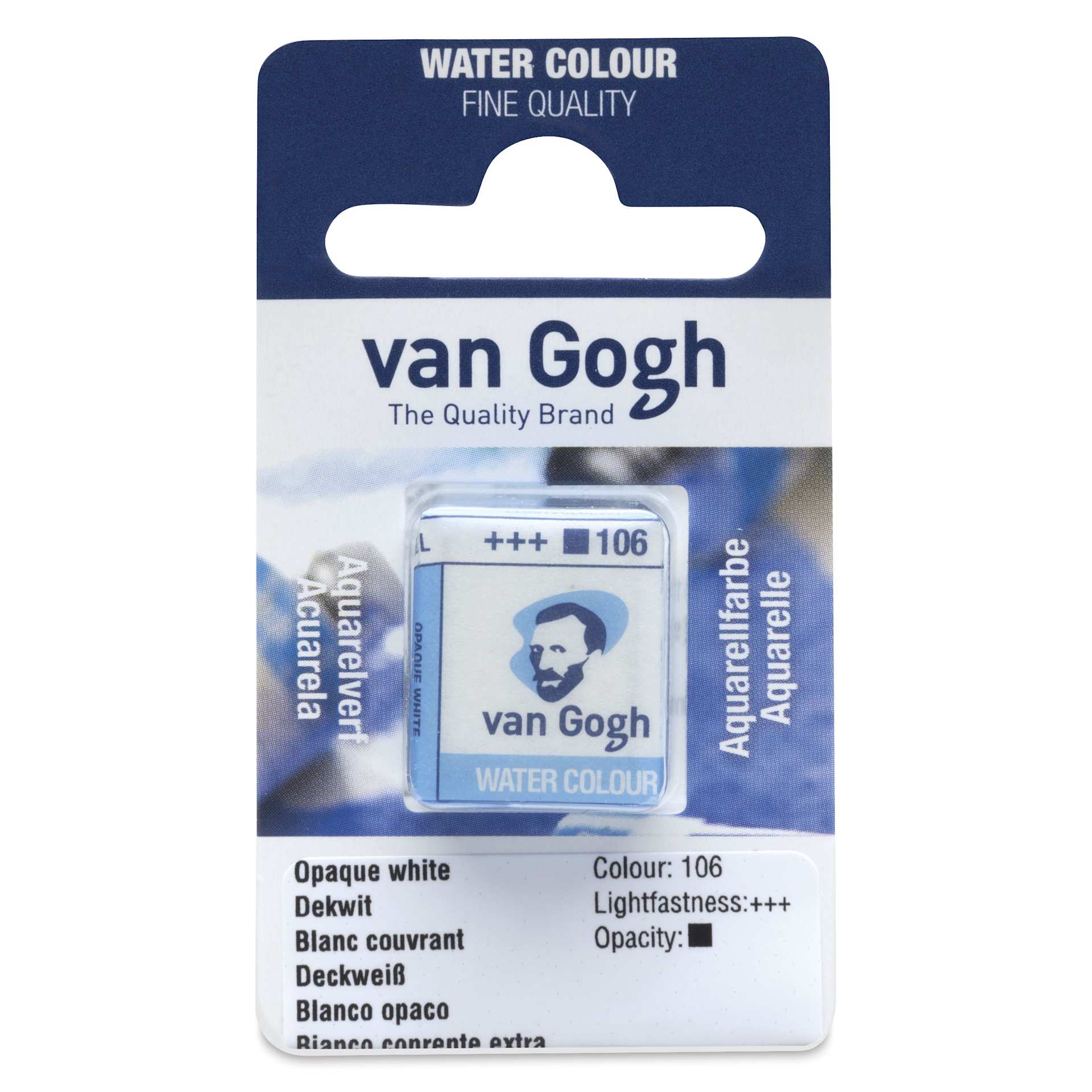 Van Gogh Watercolor Half Pan - Opaque White