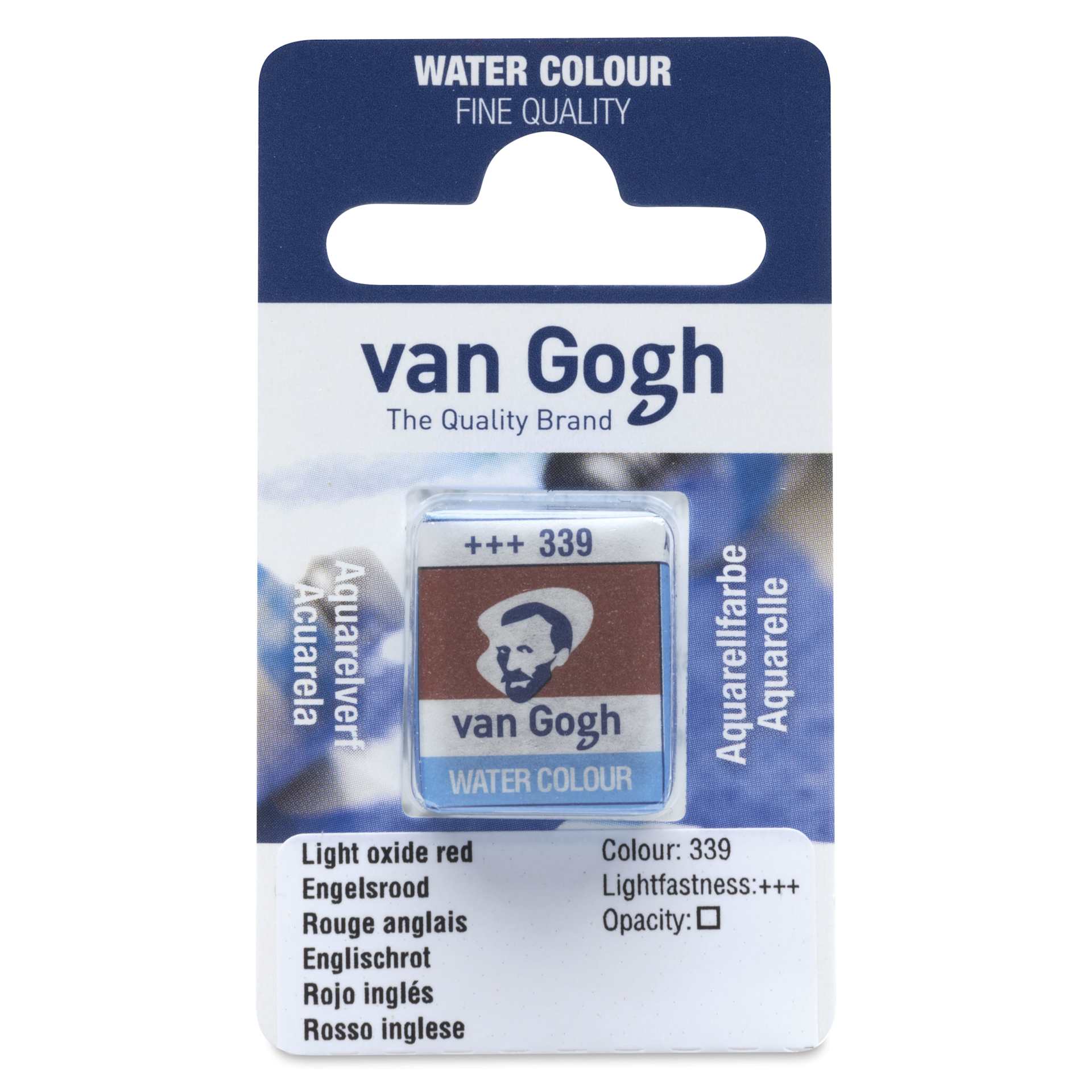 Van Gogh Watercolor Half Pan - Light Oxide Red