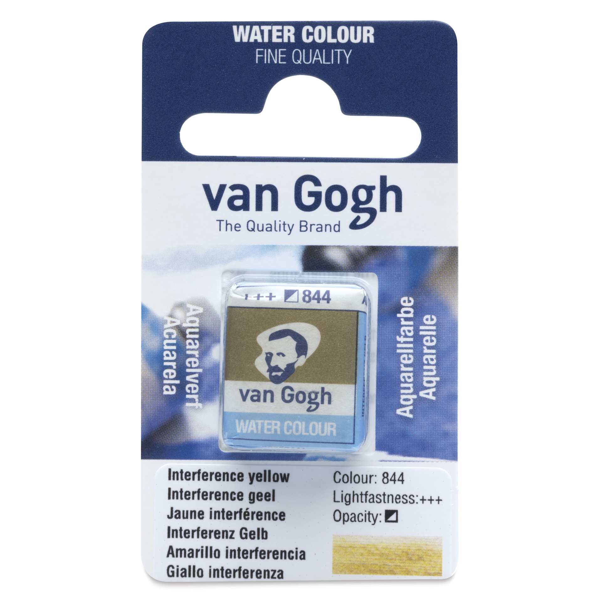 Van Gogh Watercolor Half Pan - Interference Yellow