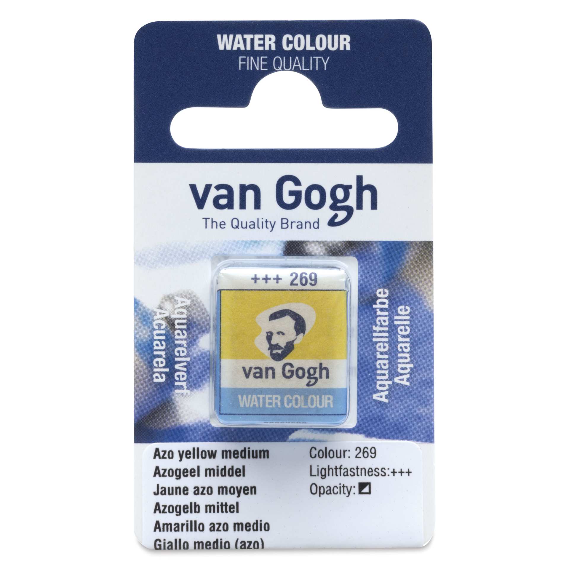 Van Gogh Watercolor Half Pan - Azo Yellow Medium