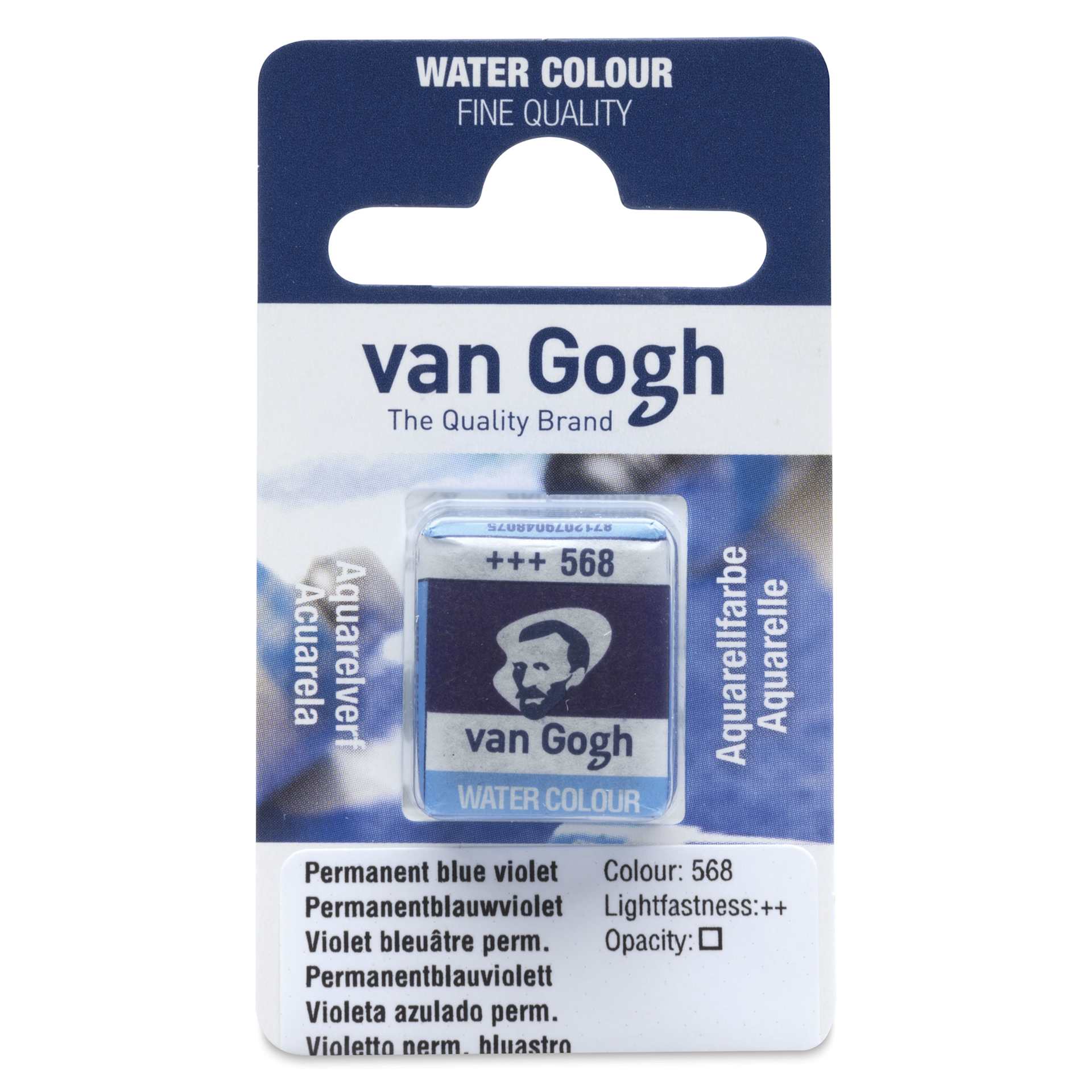 Van Gogh Watercolor Half Pan - Permanent Blue Violet