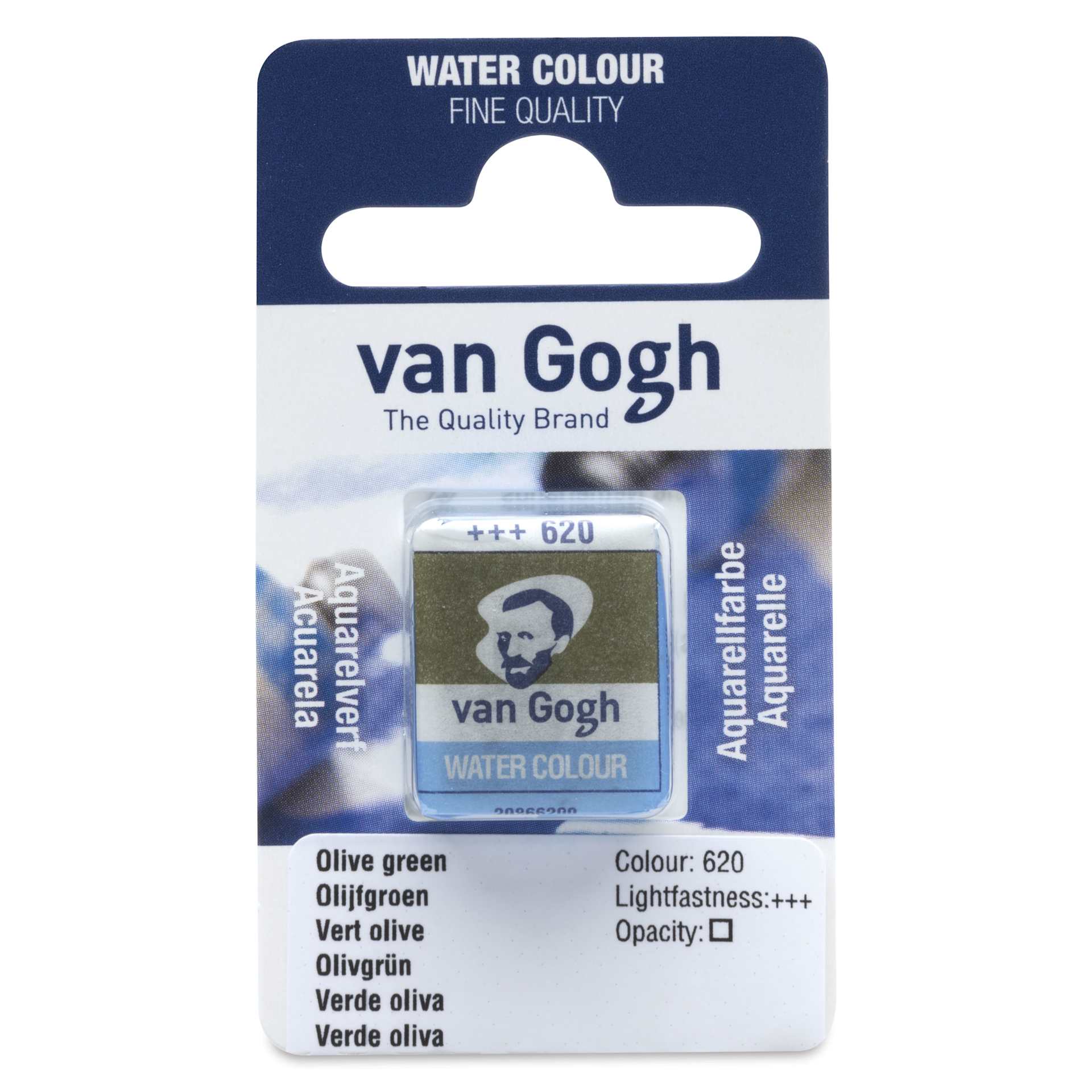 Van Gogh Watercolor Half Pan - Olive Green