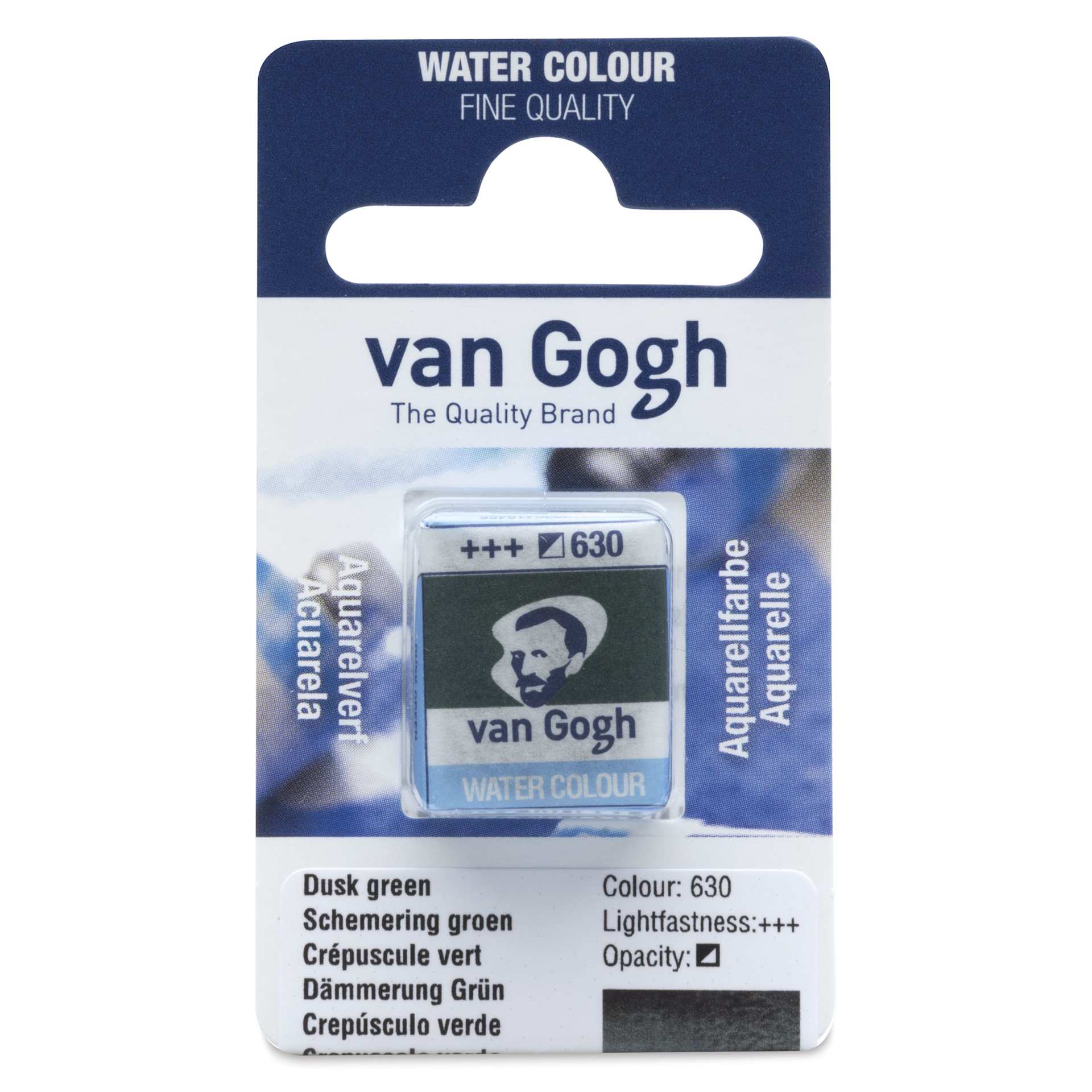 Van Gogh Watercolor Half Pan - Dusk Green