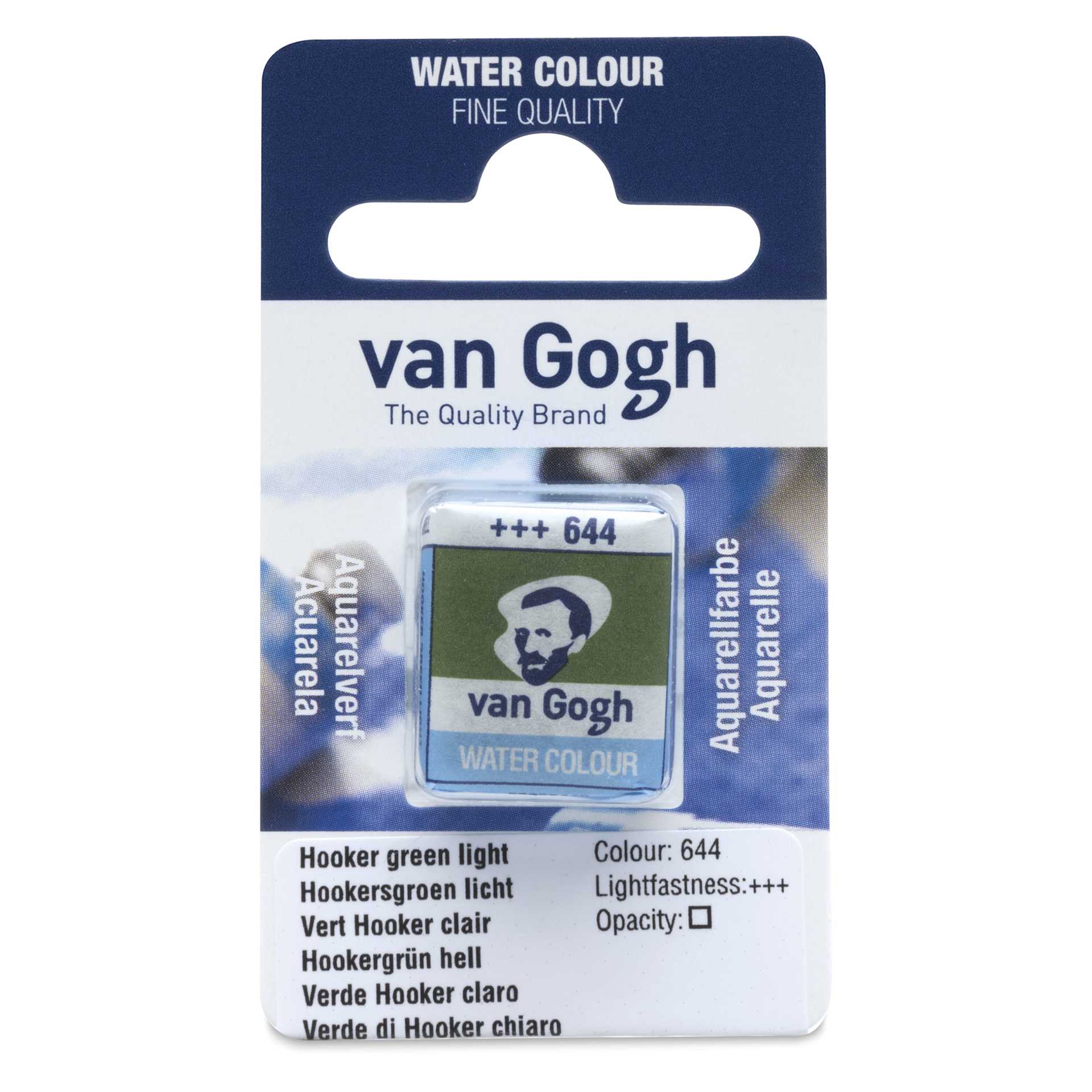 Van Gogh Watercolor Half Pan - Hooker Green Light