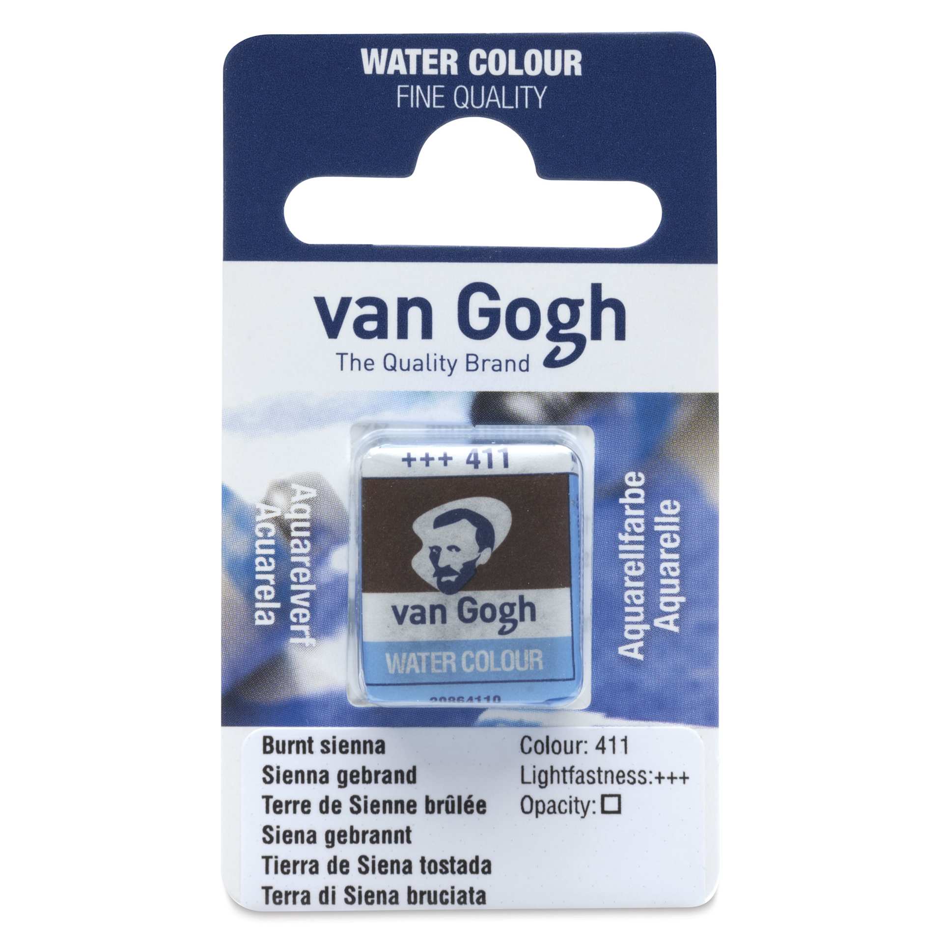 Van Gogh Watercolor Half Pan - Burnt Sienna
