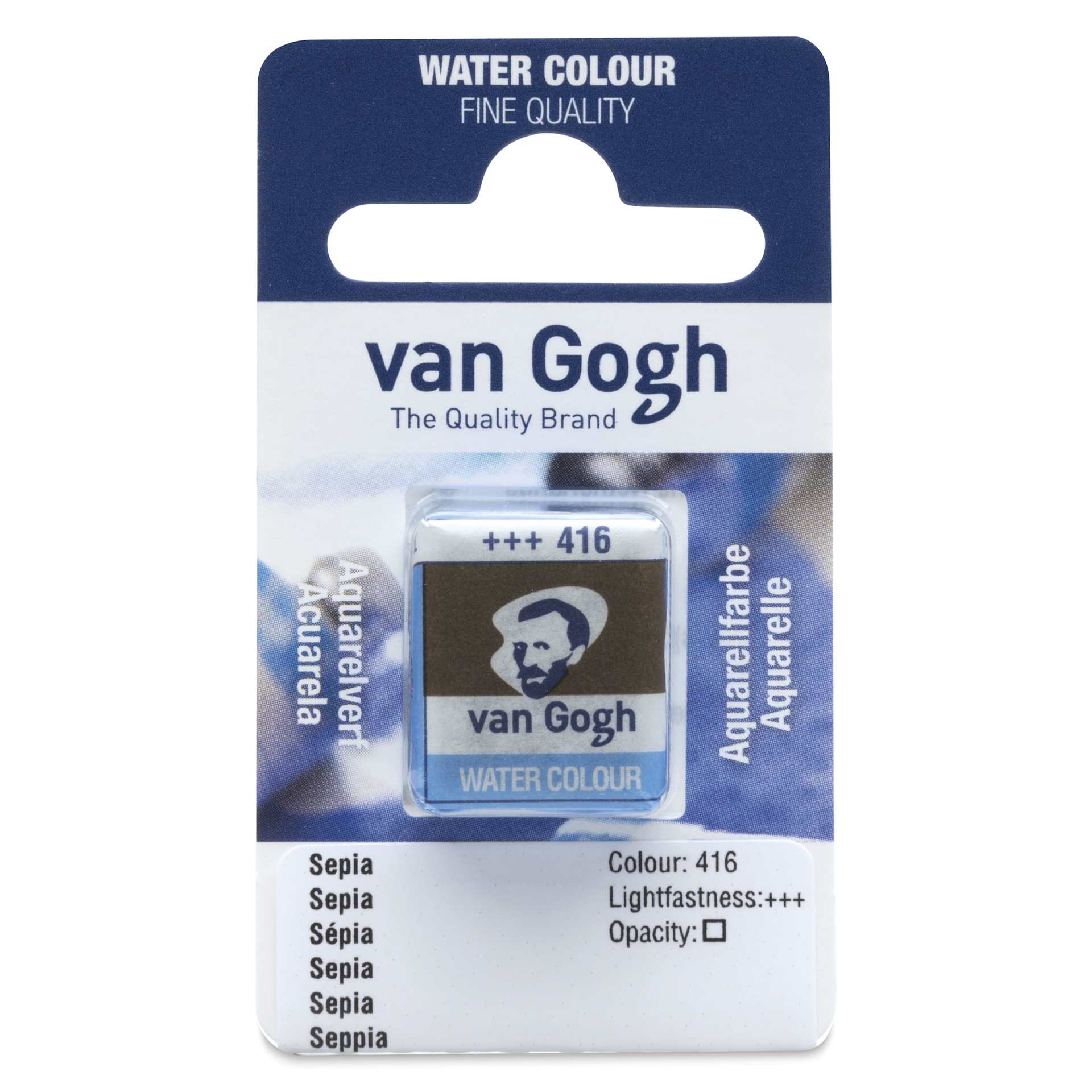 Van Gogh Watercolor Half Pan - Sepia