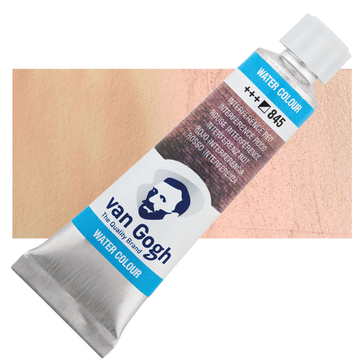 Van Gogh Watercolor - Interference Red, 10 ml tube and swatch