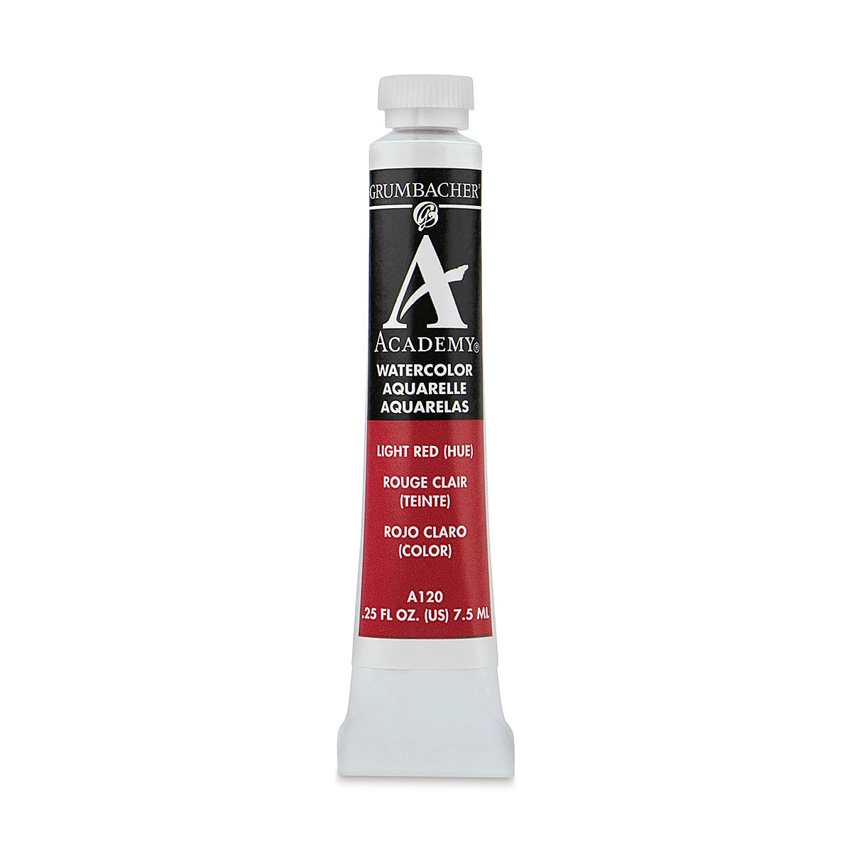 Grumbacher Academy Watercolor - Light Red Hue, 7.5 ml tube