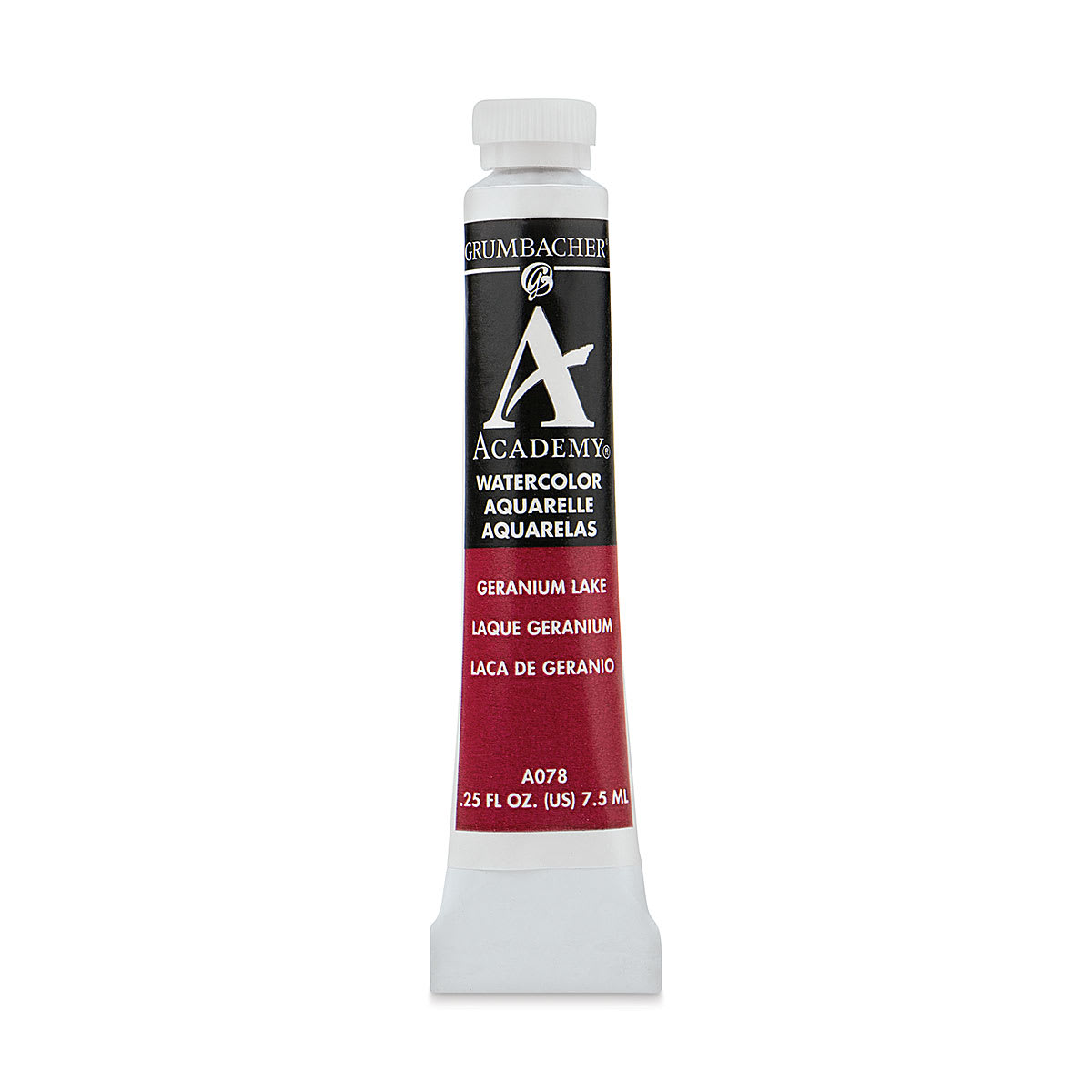 Grumbacher Academy Watercolor - Geranium Lake, 7.5 ml tube