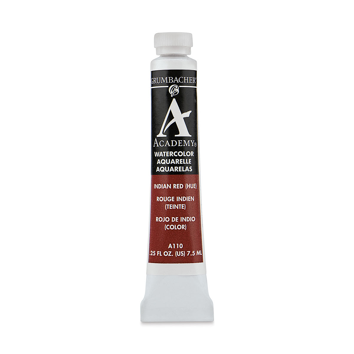 Grumbacher Academy Watercolor - Indian Red Hue, 7.5 ml tube