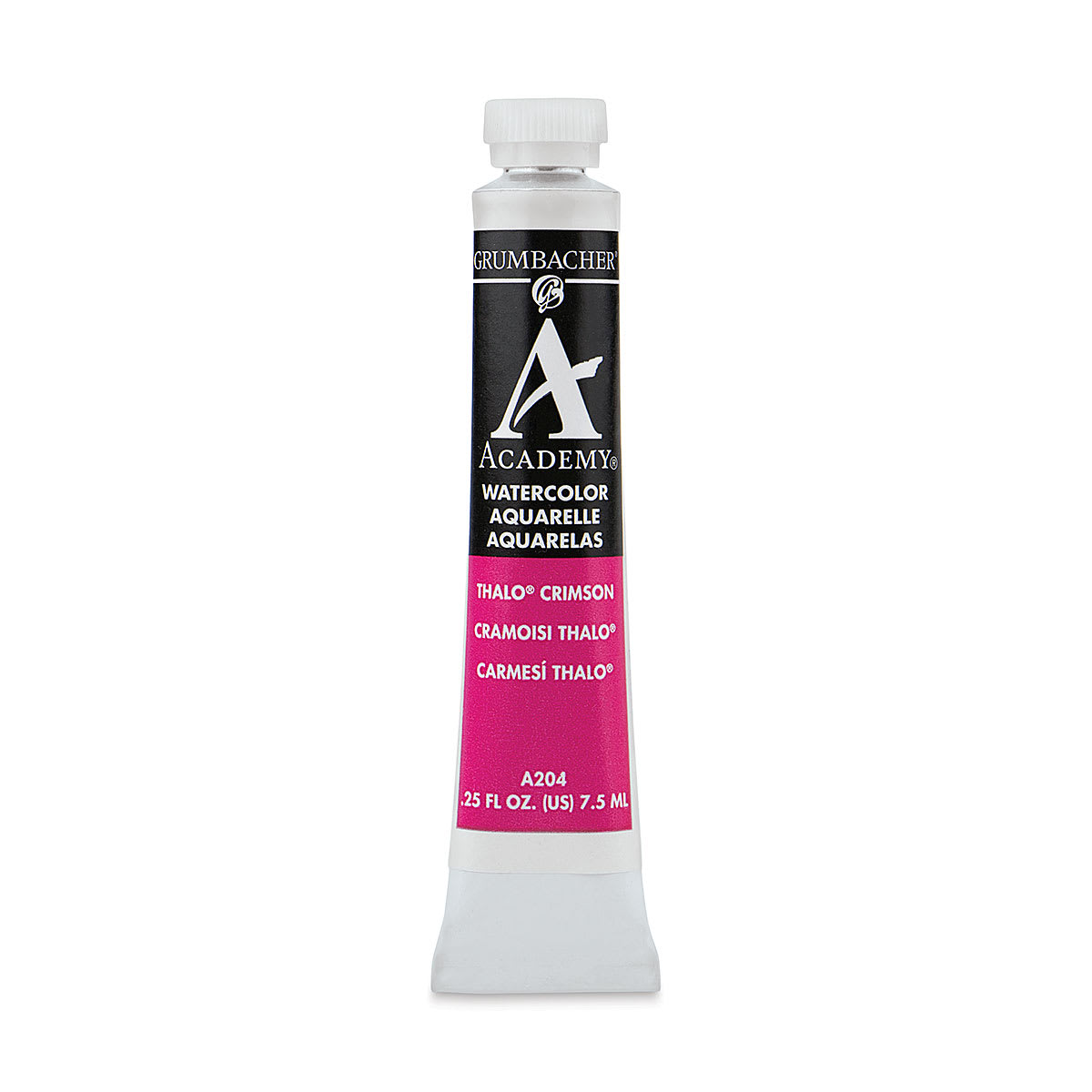 Grumbacher Academy Watercolor - Thalo Crimson, 7.5 ml tube