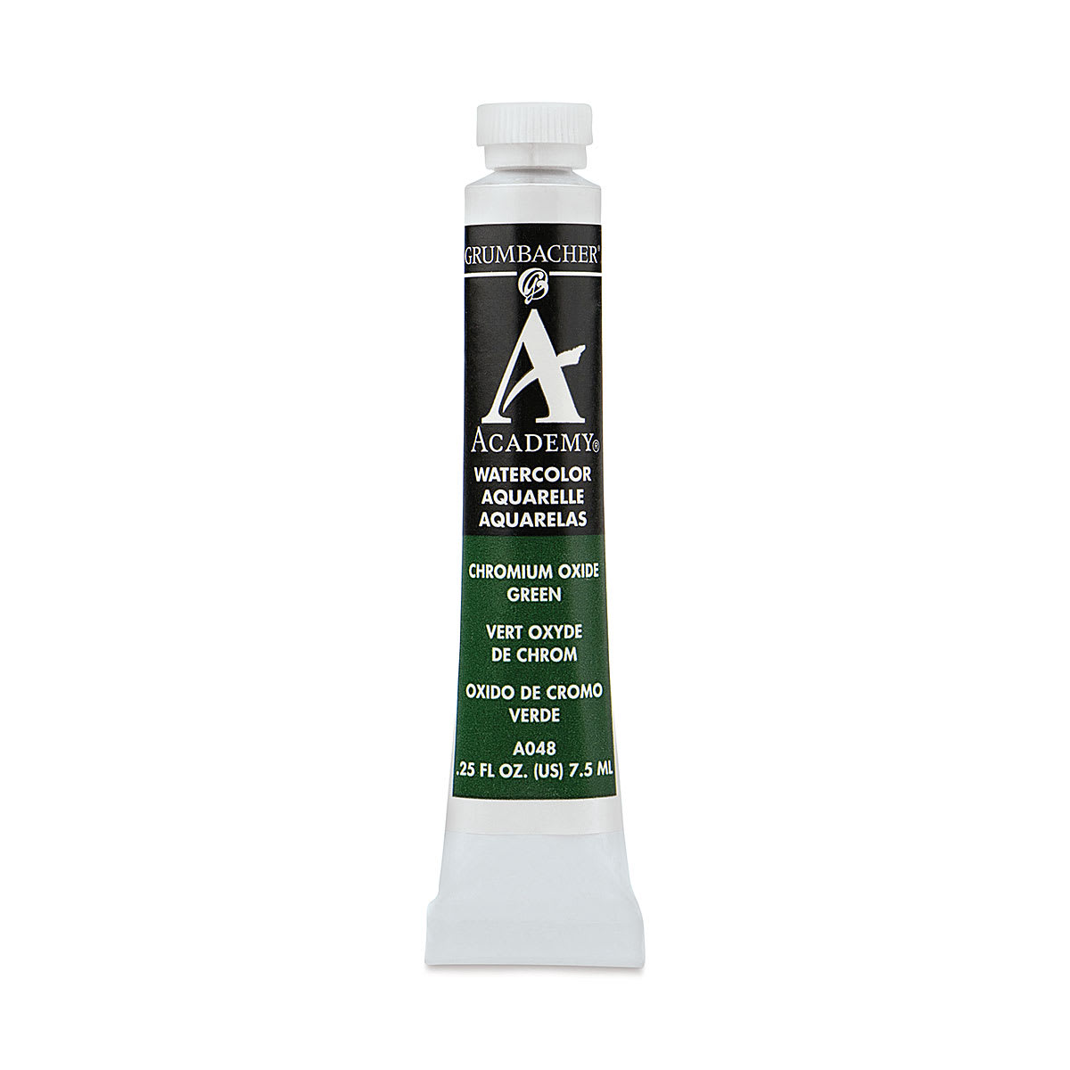 Grumbacher Academy Watercolor - Chromium Oxide Green, 7.5 ml tube