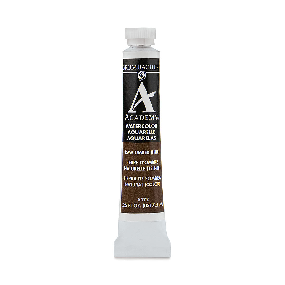 Grumbacher Academy Watercolor - Raw Umber Hue, 7.5 ml tube
