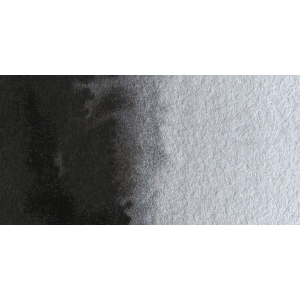 Winsor & Newton Cotman Watercolor Half Pan - Lamp Black swatch