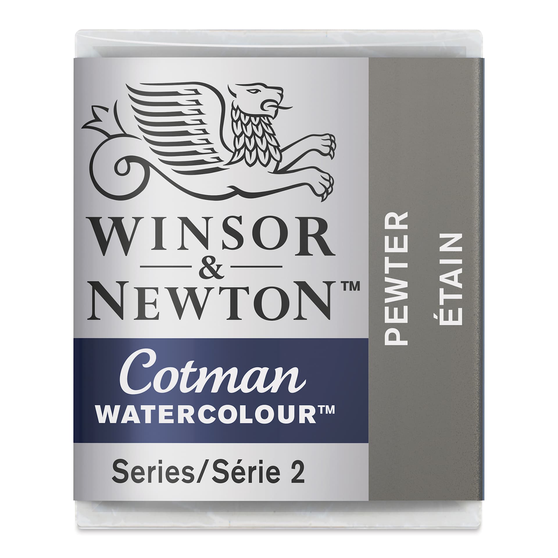 Winsor & Newton Cotman Watercolor - Pewter, Half Pan