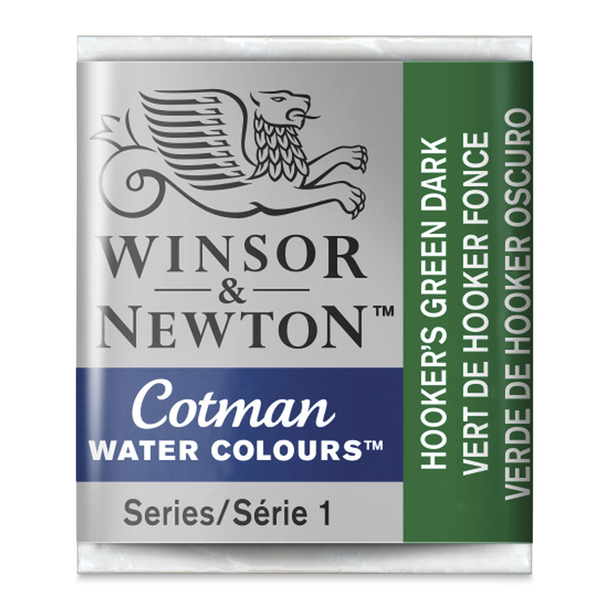 Winsor & Newton Cotman Watercolor Half Pan - Hookers Green Dark