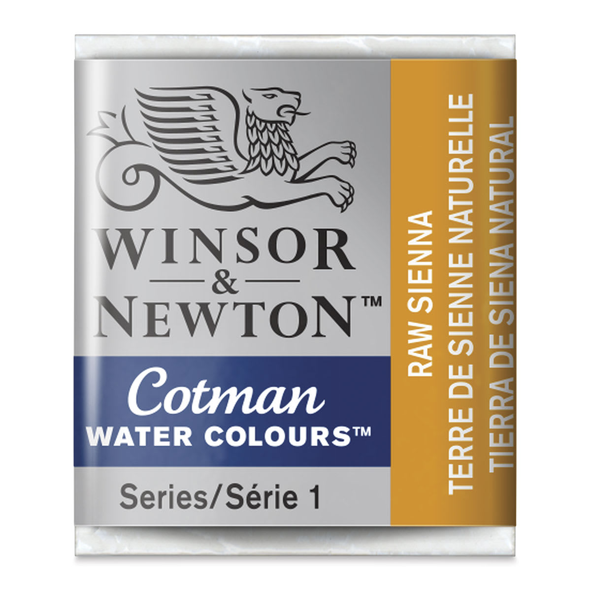 Winsor & Newton Cotman Watercolor Half Pan - Raw Sienna