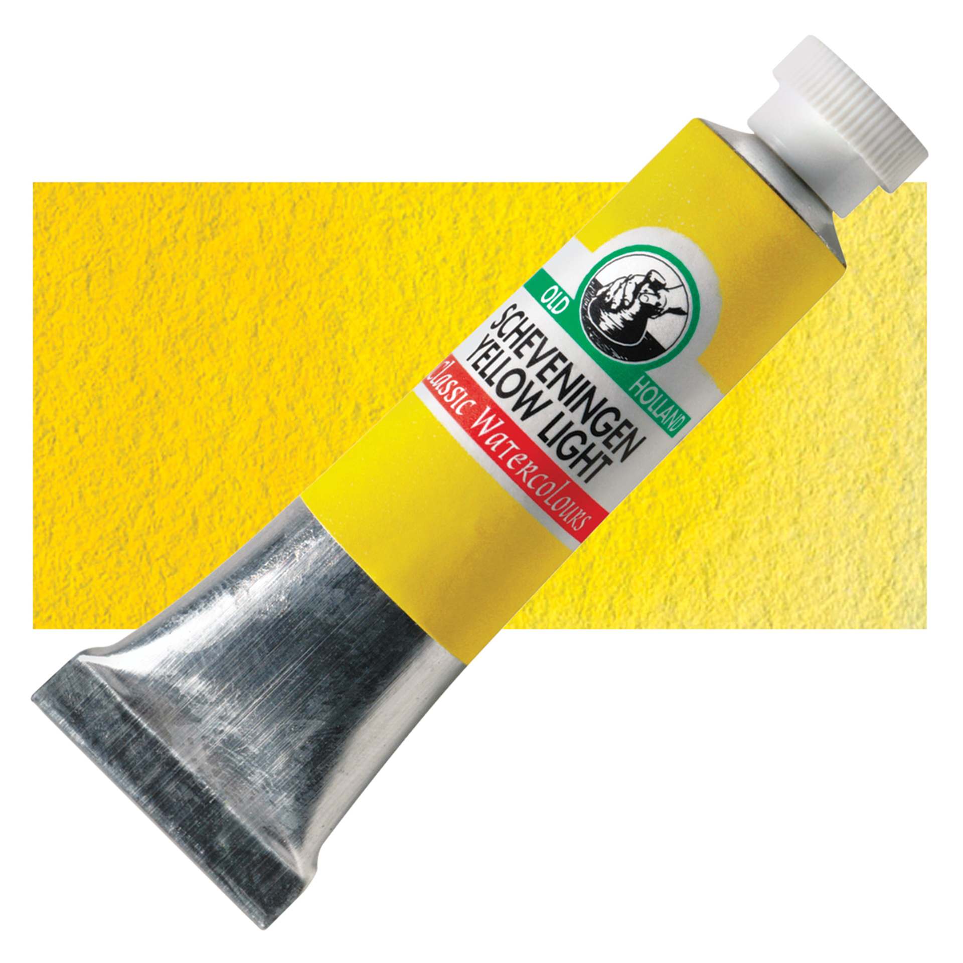 Old Holland Classic Artist Watercolor - Scheveningen Yellow Light, 6 ml tube with swatch