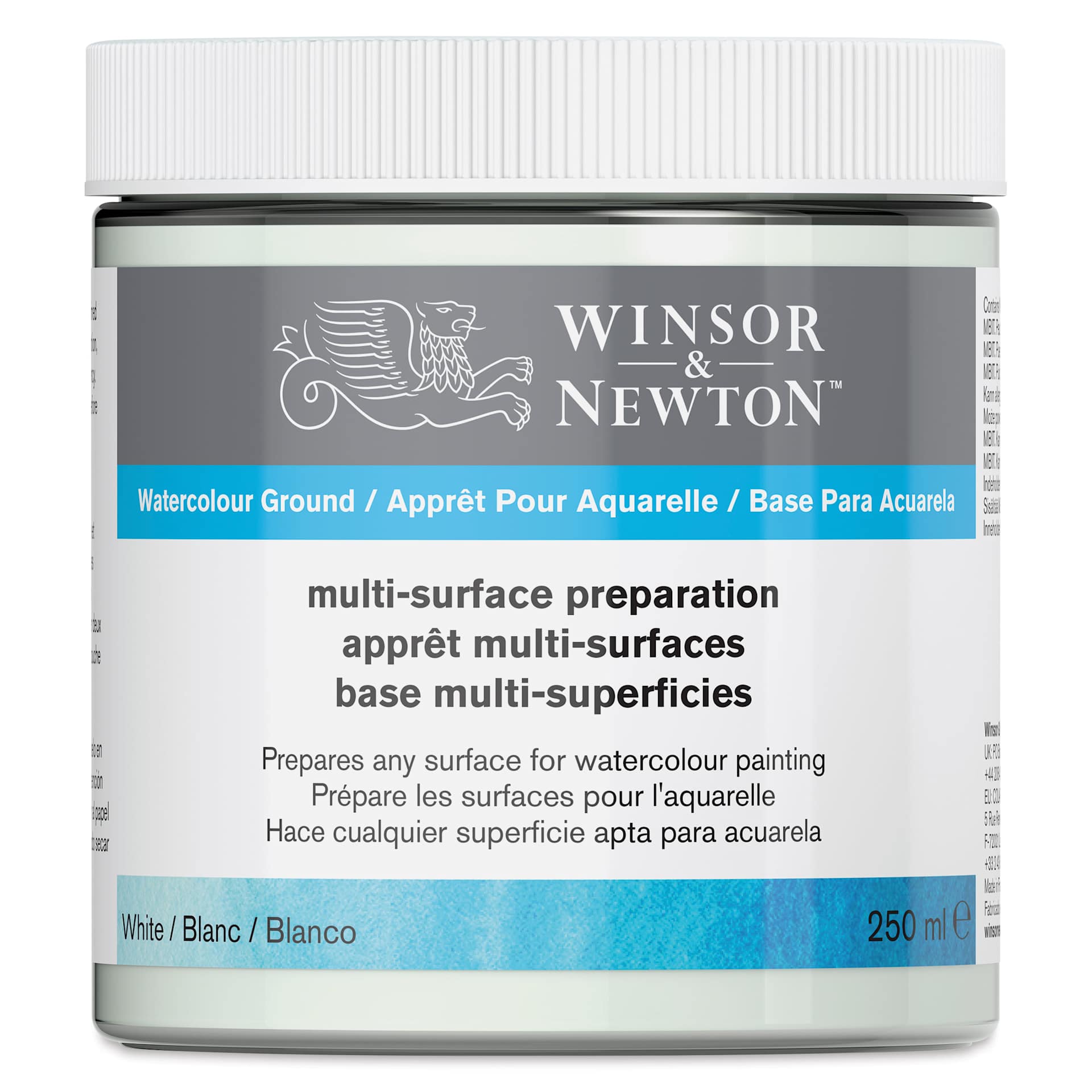 Winsor & Newton Watercolor Ground Multi-Surface Preparation - White, 250 ml