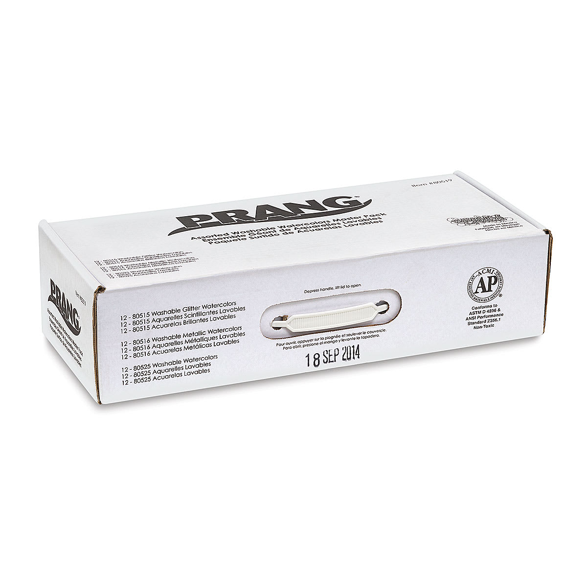 Prang Washable Watercolors - Oval Pans, Masterpack of 36, box