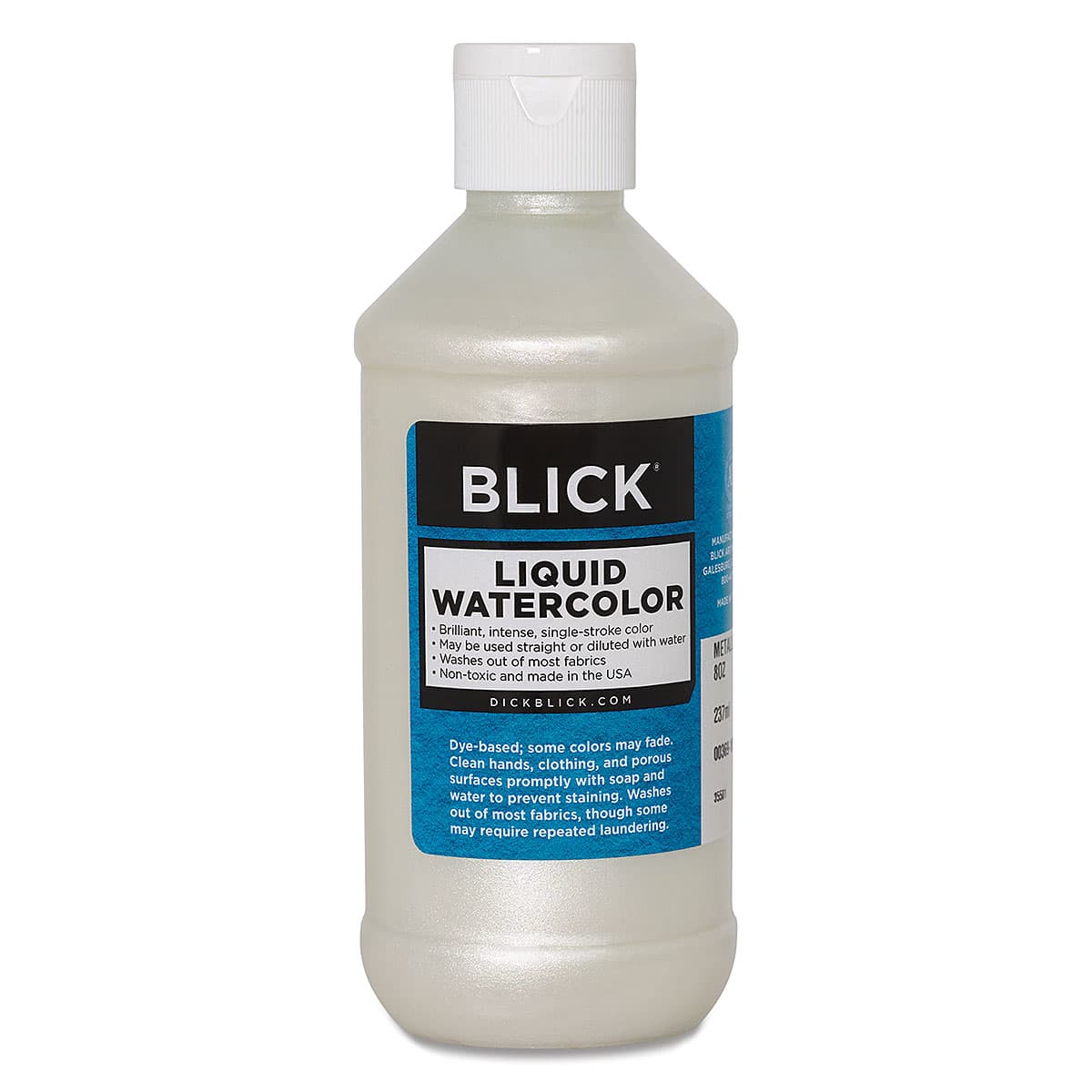 Blick Liquid Watercolor - Metallic Pearl, 8 oz bottle
