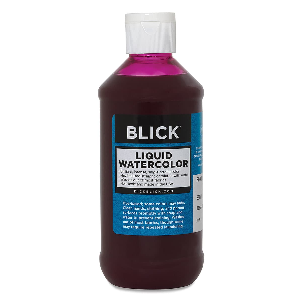 Blick Liquid Watercolor - Pink, 8 oz bottle