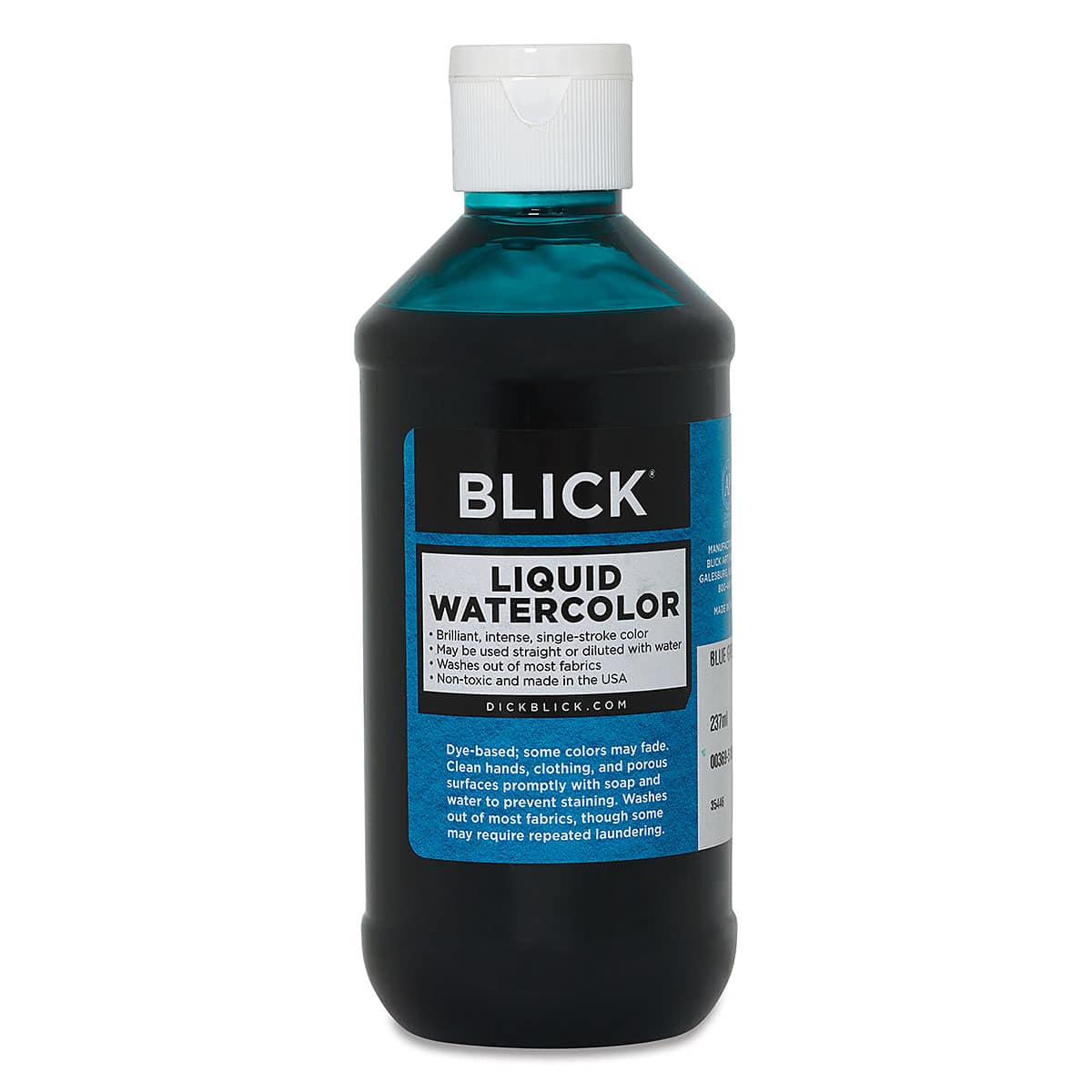 Blick Liquid Watercolor - Blue Green, 8 oz bottle