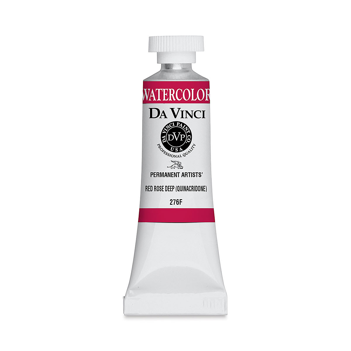 Da Vinci Artists' Permanent Watercolor - Quinacridone Rose Red Deep, 15 ml tube