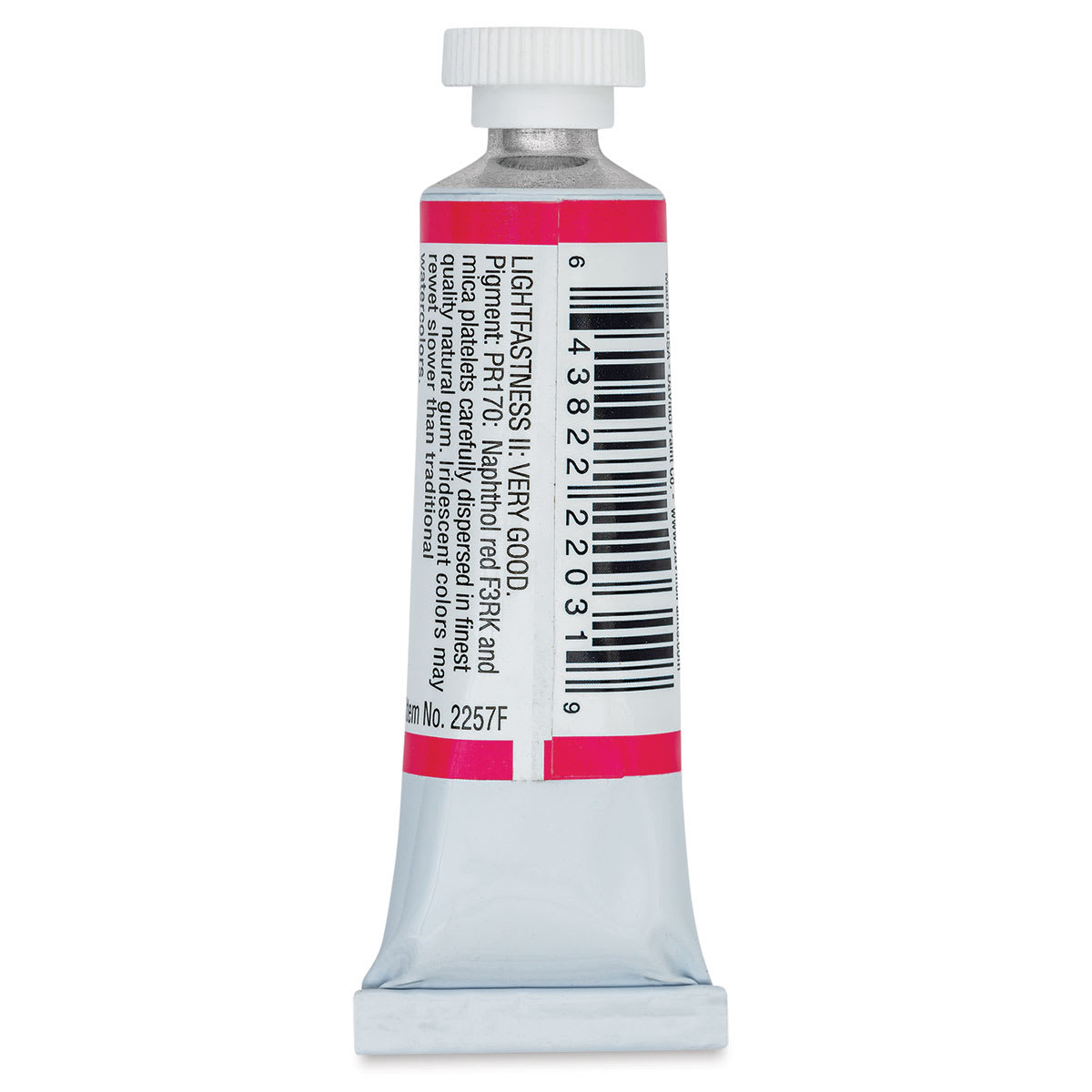 Da Vinci Artists' Permanent Watercolor - Iridescent Naphthol Red, 15 ml tube back