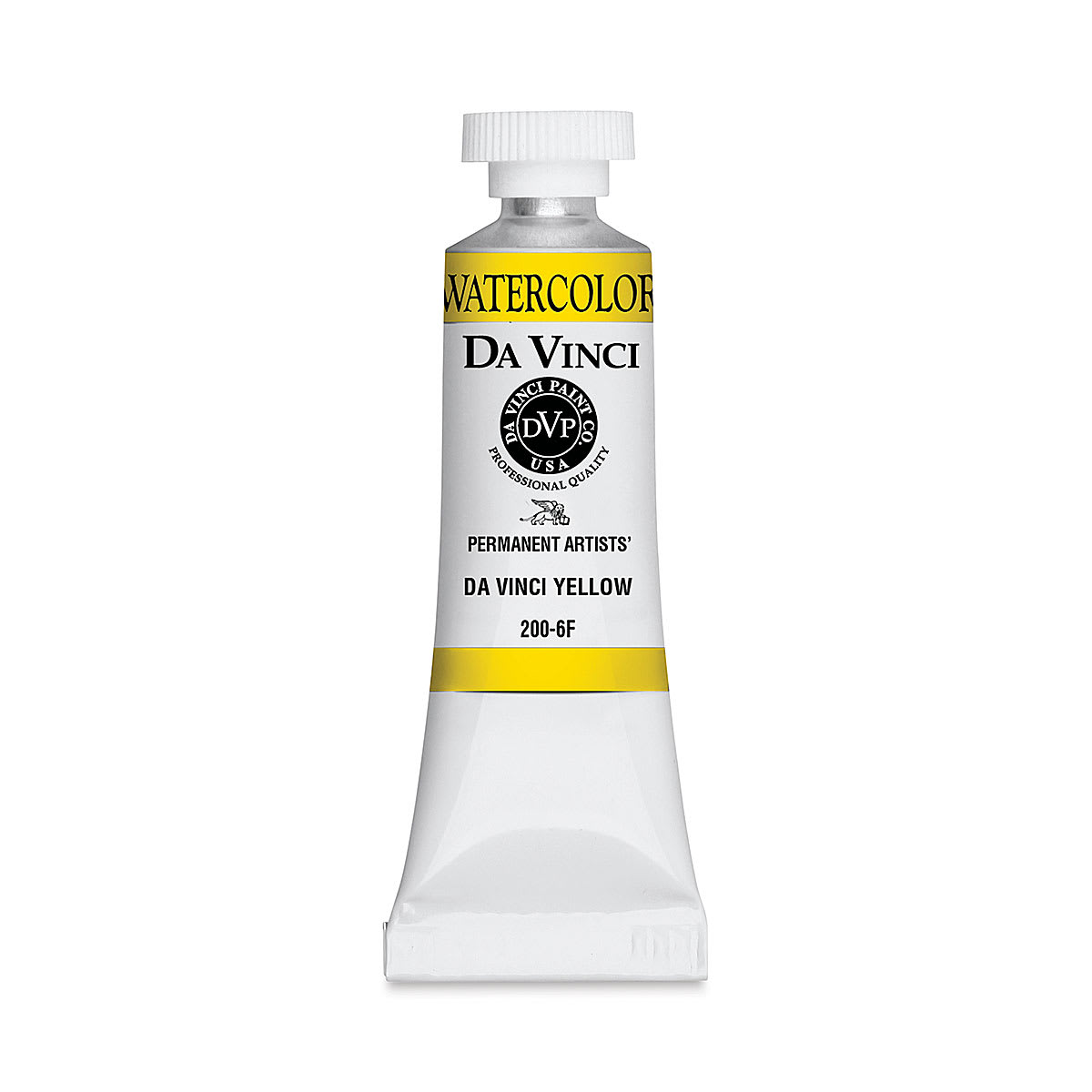 Da Vinci Artists' Permanent Watercolor - Da Vinci Yellow, 15 ml tube